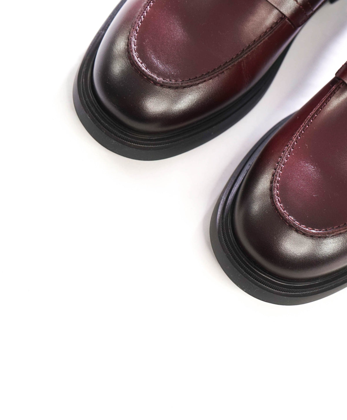 $995 FERRAGAMO - "CALIGOLA" Brown Lug-Sole Loafers - 11.5 EE