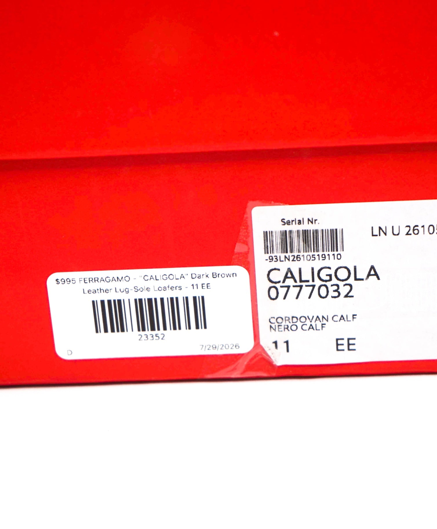 $995 FERRAGAMO - "CALIGOLA" Brown Lug-Sole Loafers - 11 EE
