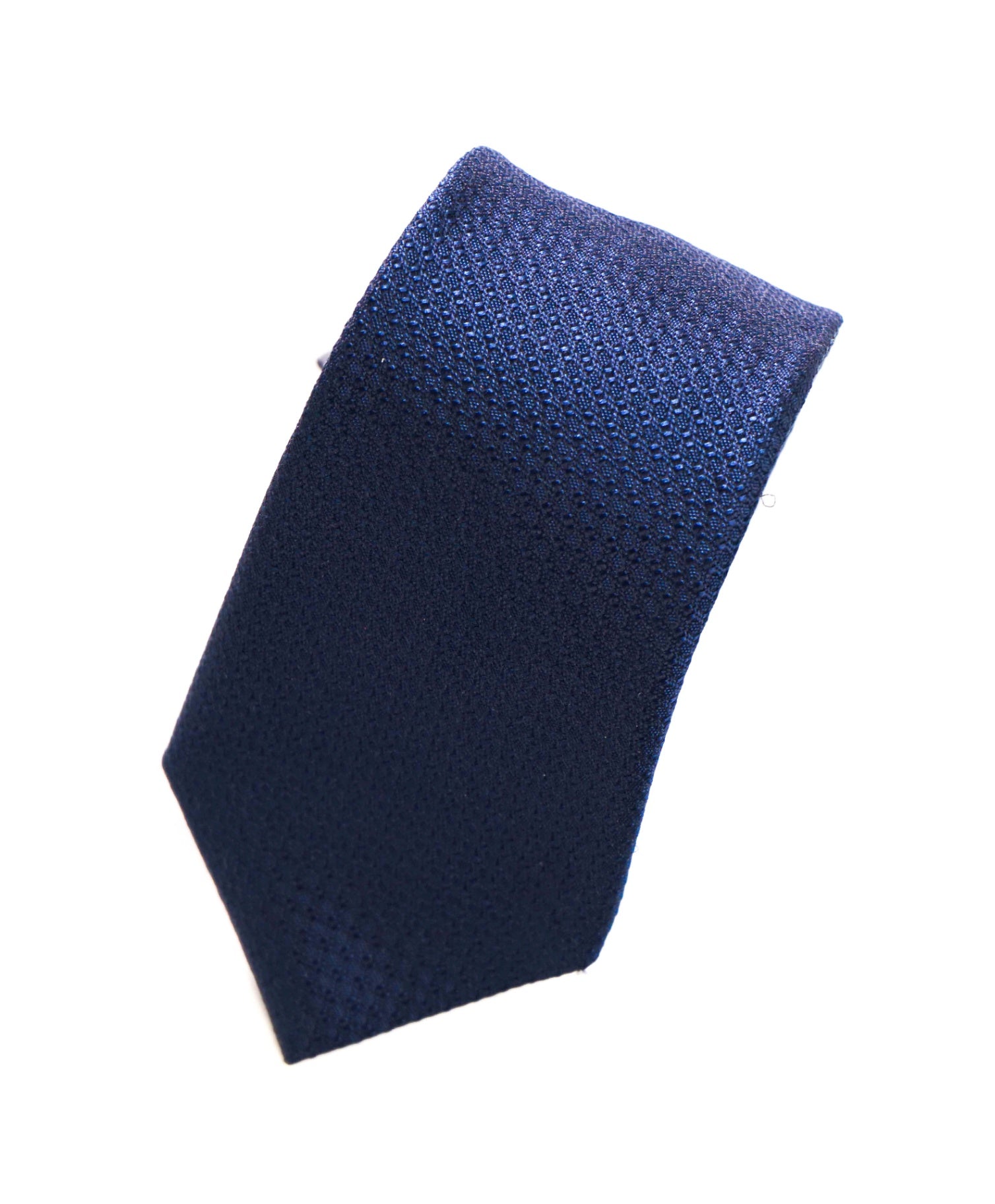 $275 CANALI - Navy Blue Textured Silk - 3.25" Tie