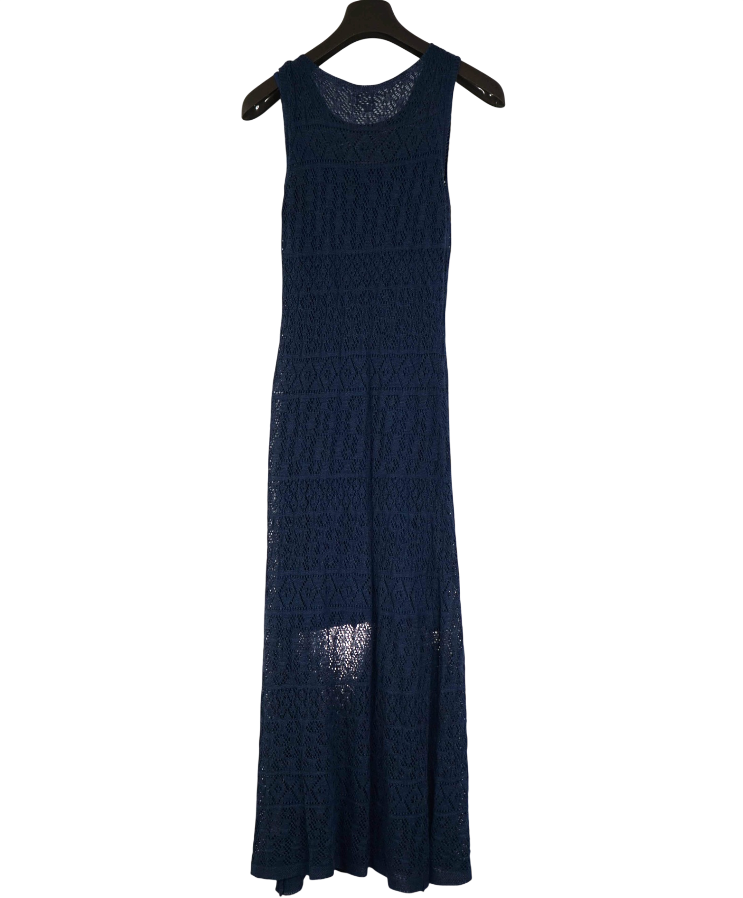 $515 ELEVENTY - Navy Blue Linen/Cotton Dress - M