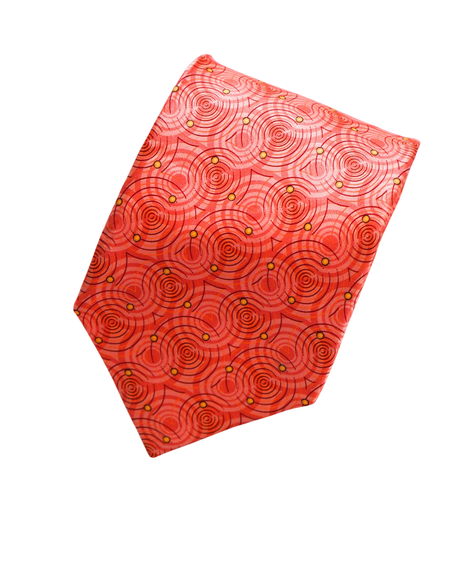 $280 VERSACE - VINTAGE Pink Ripple/Polka Dot Silk - 3.5" Tie