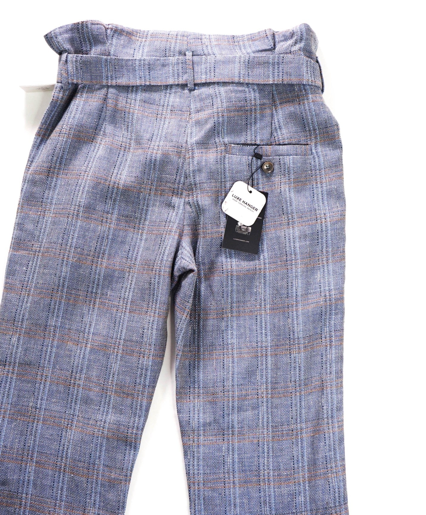 $545 ELEVENTY - Blue Woven Cotton/Linen Pants - 4 US (42EU)