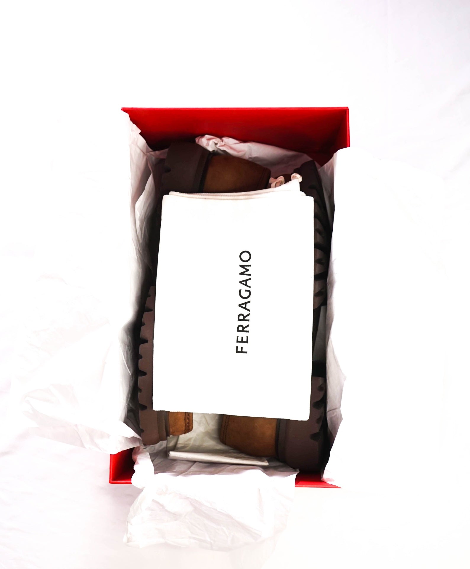 $1,090 FERRAGAMO - Brown Suede "COCOON" Loafers - 11 EE