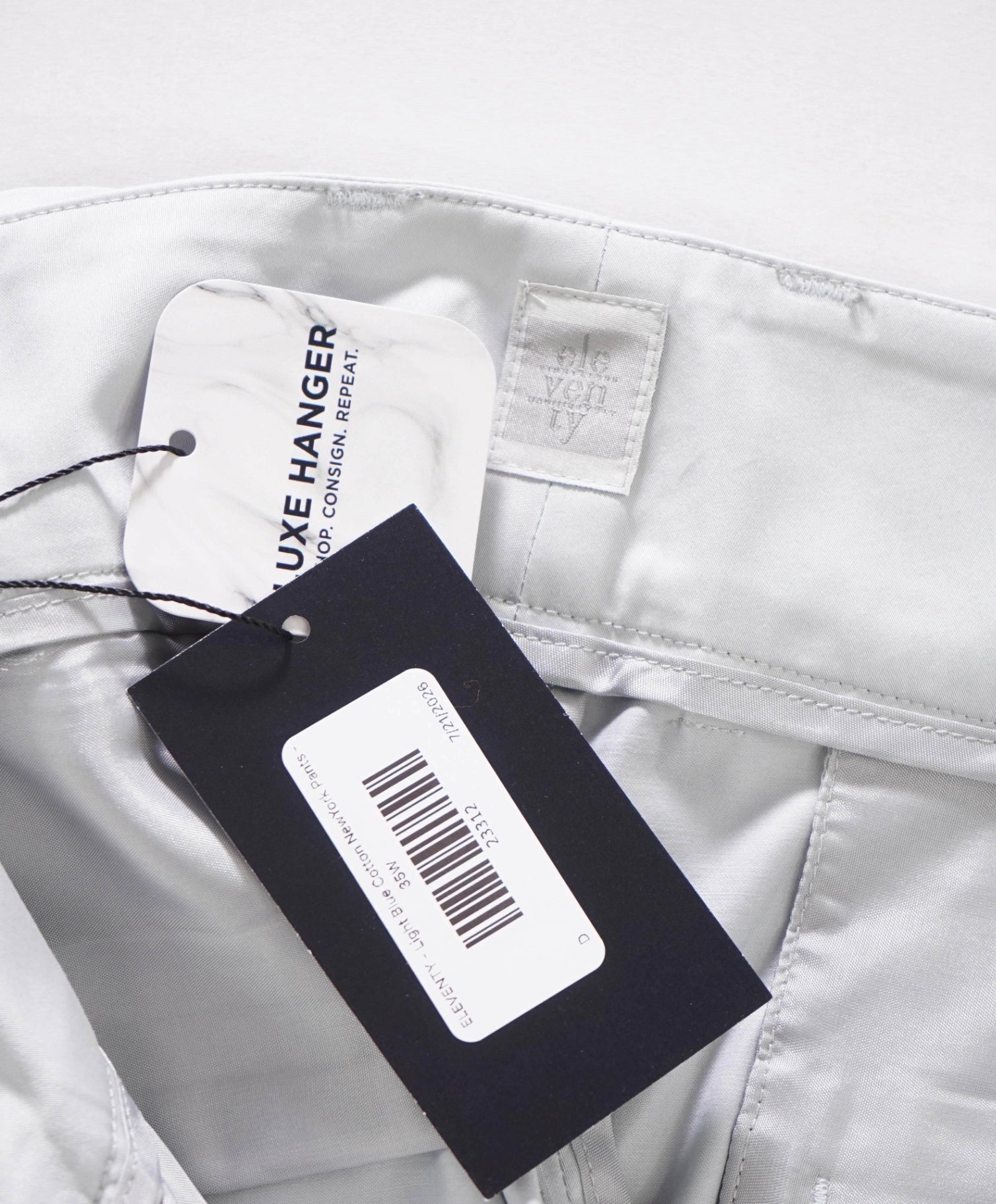$495 ELEVENTY - Light Blue Cotton NewYork Pants - 10 US (48 EU)