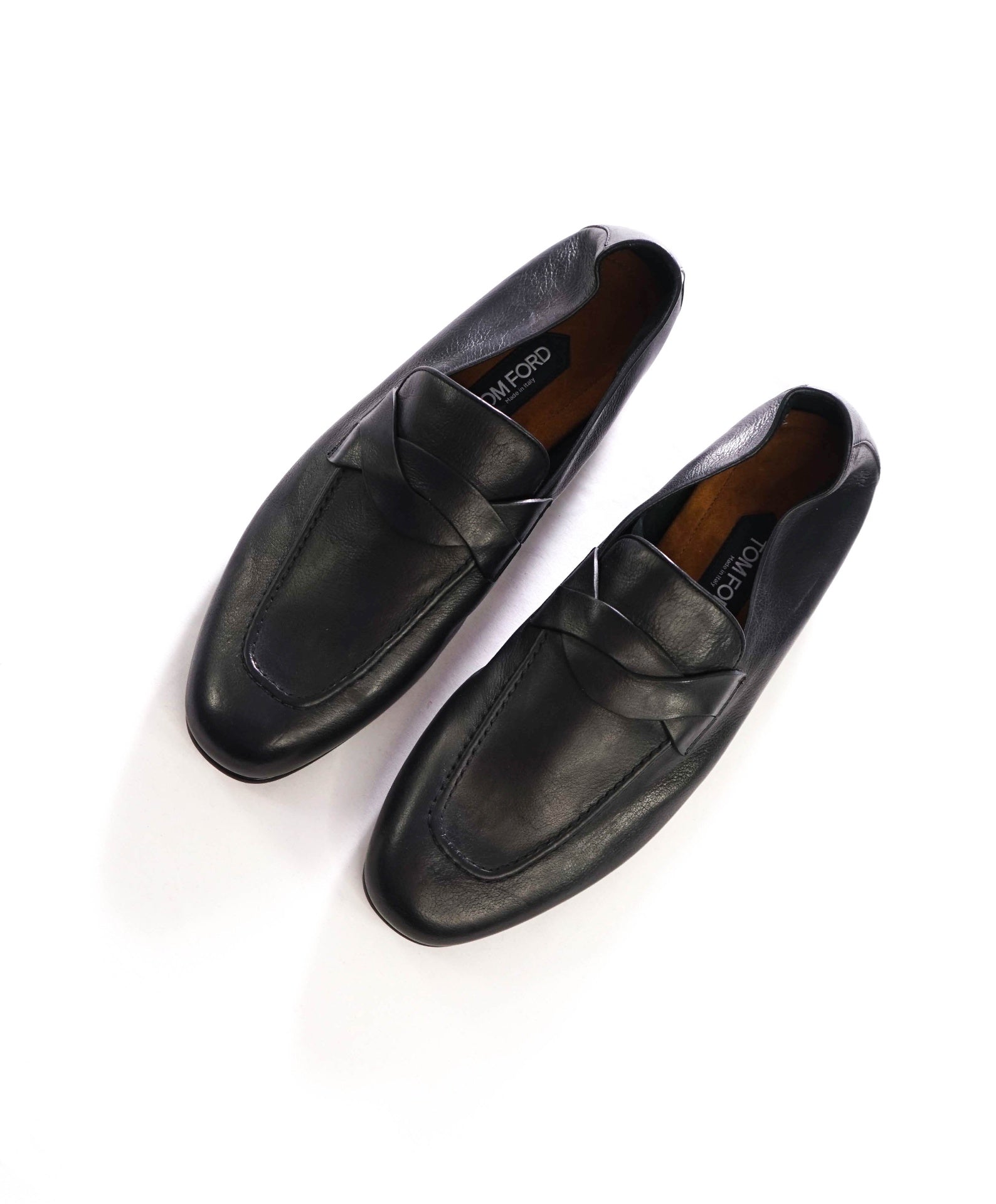 $1,790 TOM FORD - Black Venetian Twist Loafers - US 10 (43EU)