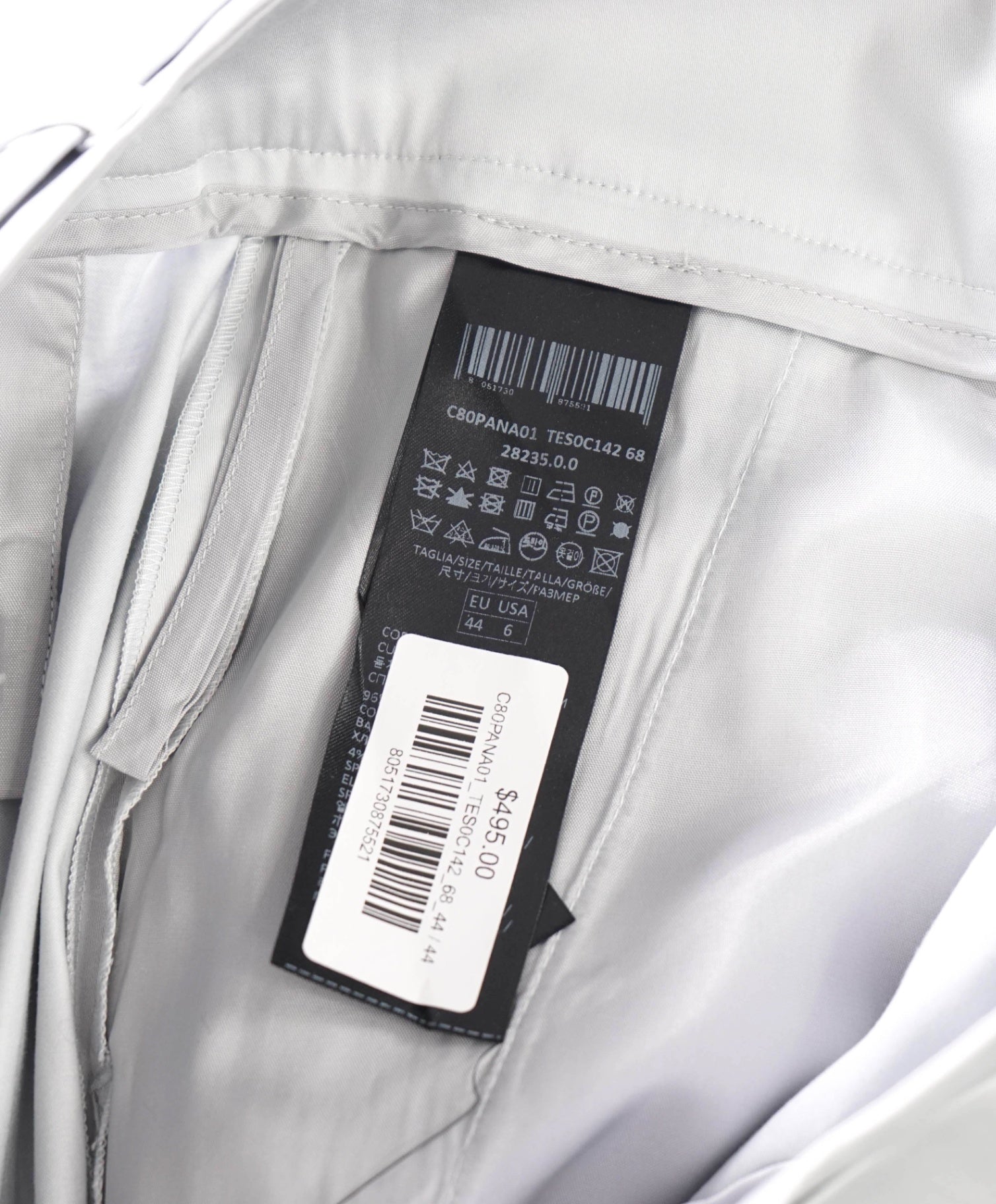$495 ELEVENTY - Light Blue Cotton NewYork Pants - 6 US (44 EU)