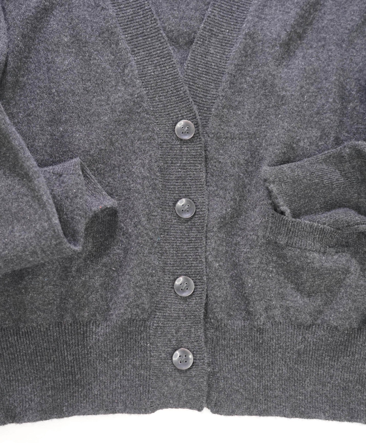 $995 ELEVENTY -Gray 100% PURE CASHMERE Cardigan- L (Women)