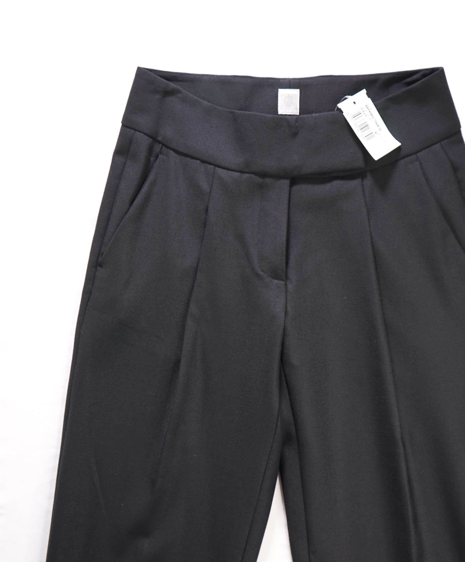 $495 ELEVENTY - Black Wool Dress Pants -