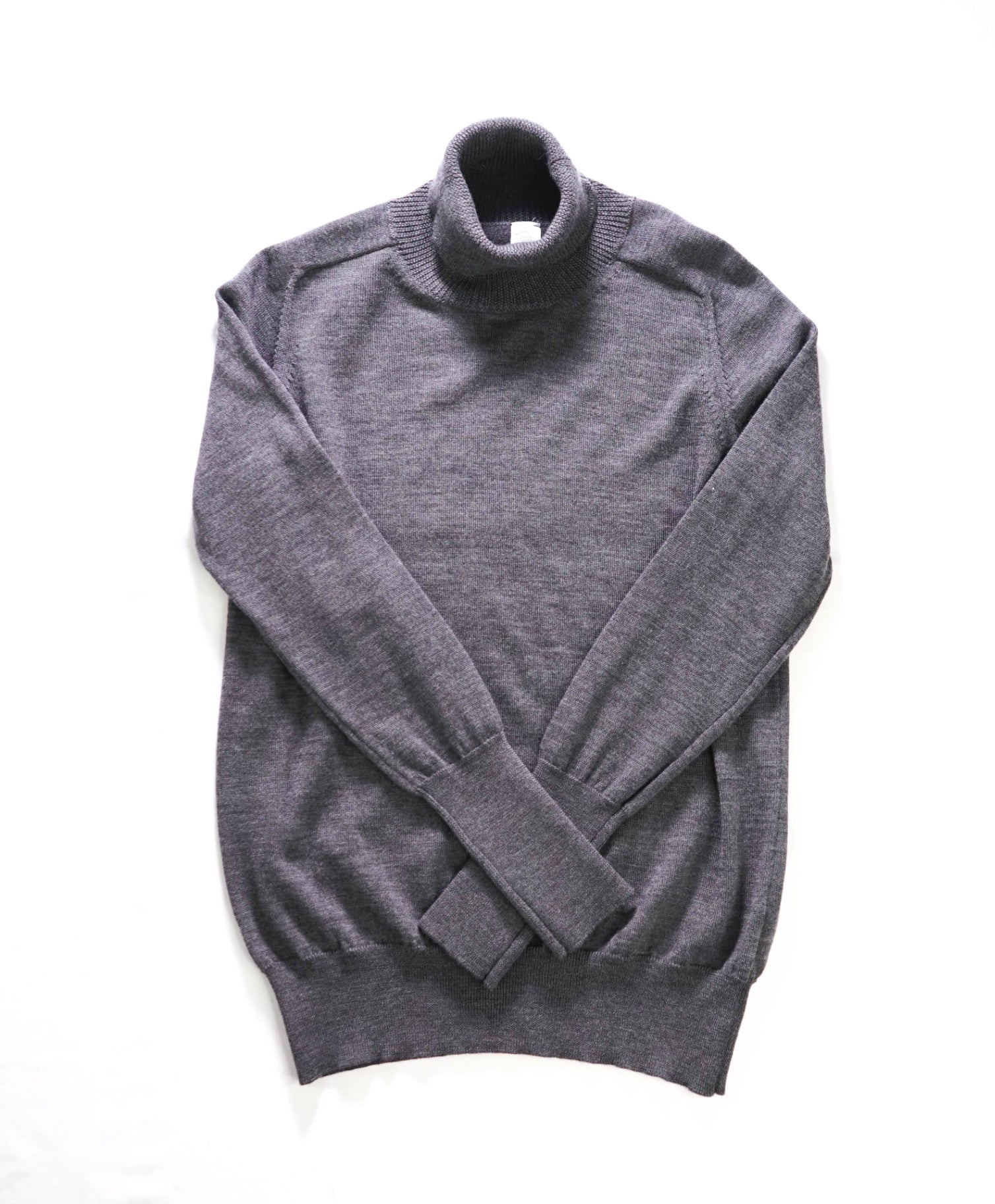 $445 ELEVENTY - Gray Wool Turtleneck Sweater - L (Women)