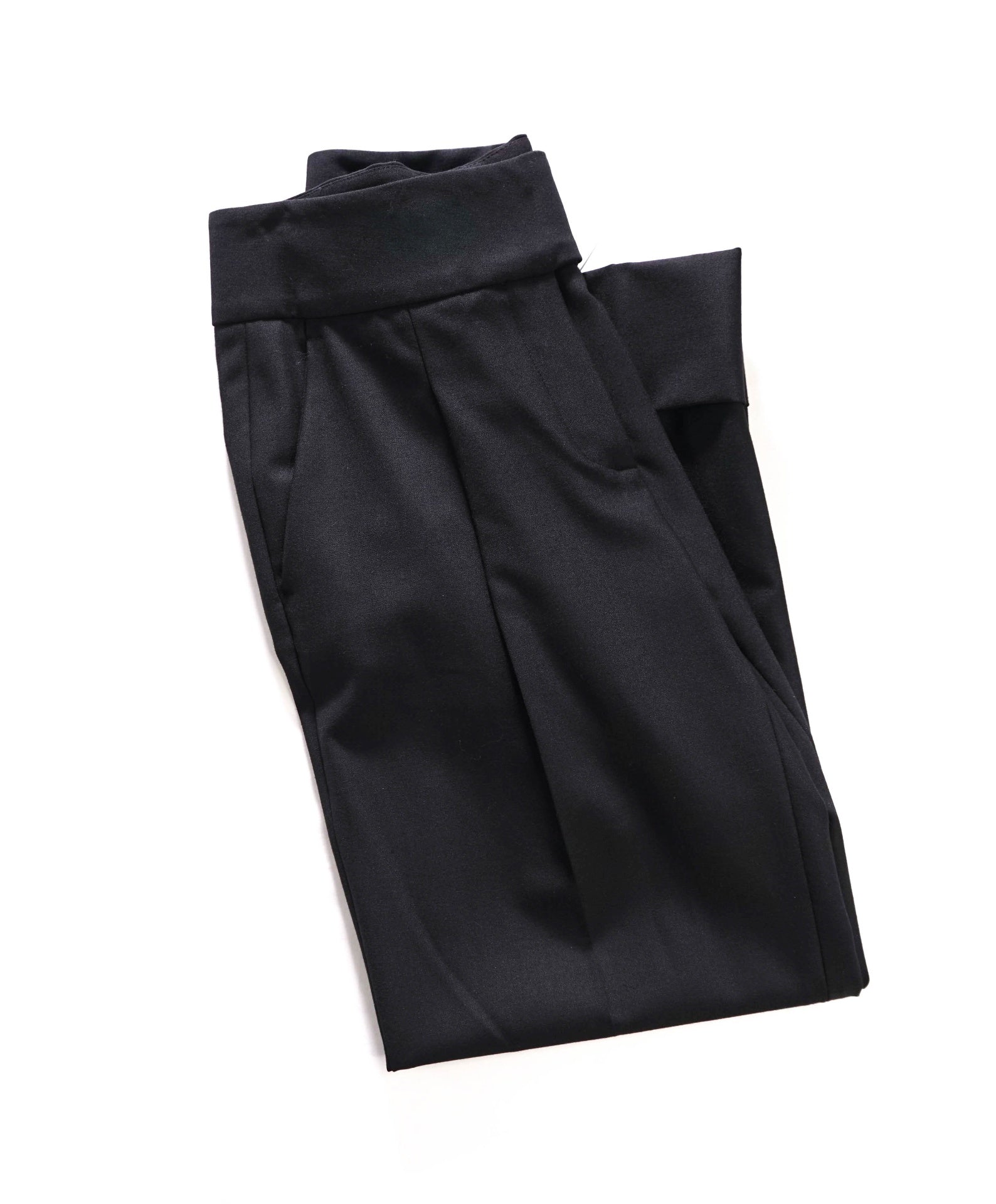$495 ELEVENTY - Black Wool Dress Pants -
