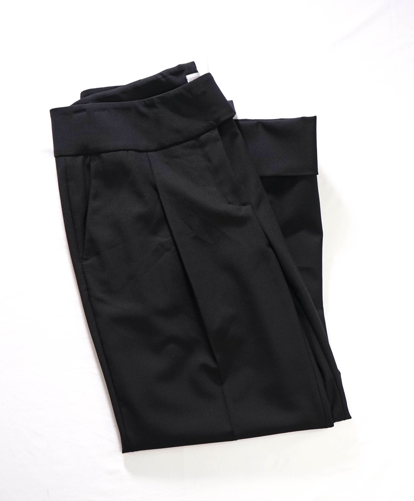 $495 ELEVENTY - Black Wool Dress Pants - 10 US (48 EU)