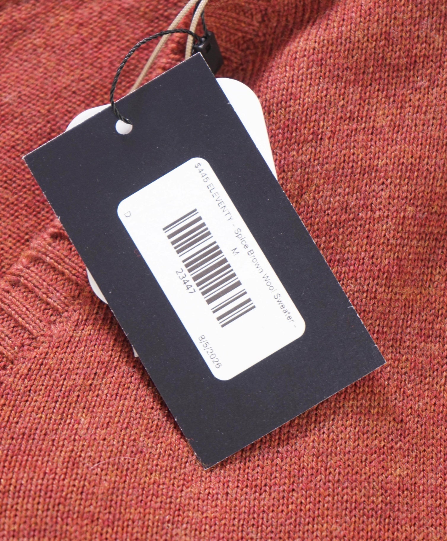 $445 ELEVENTY - Spice Brown Wool Sweater - M (Women)