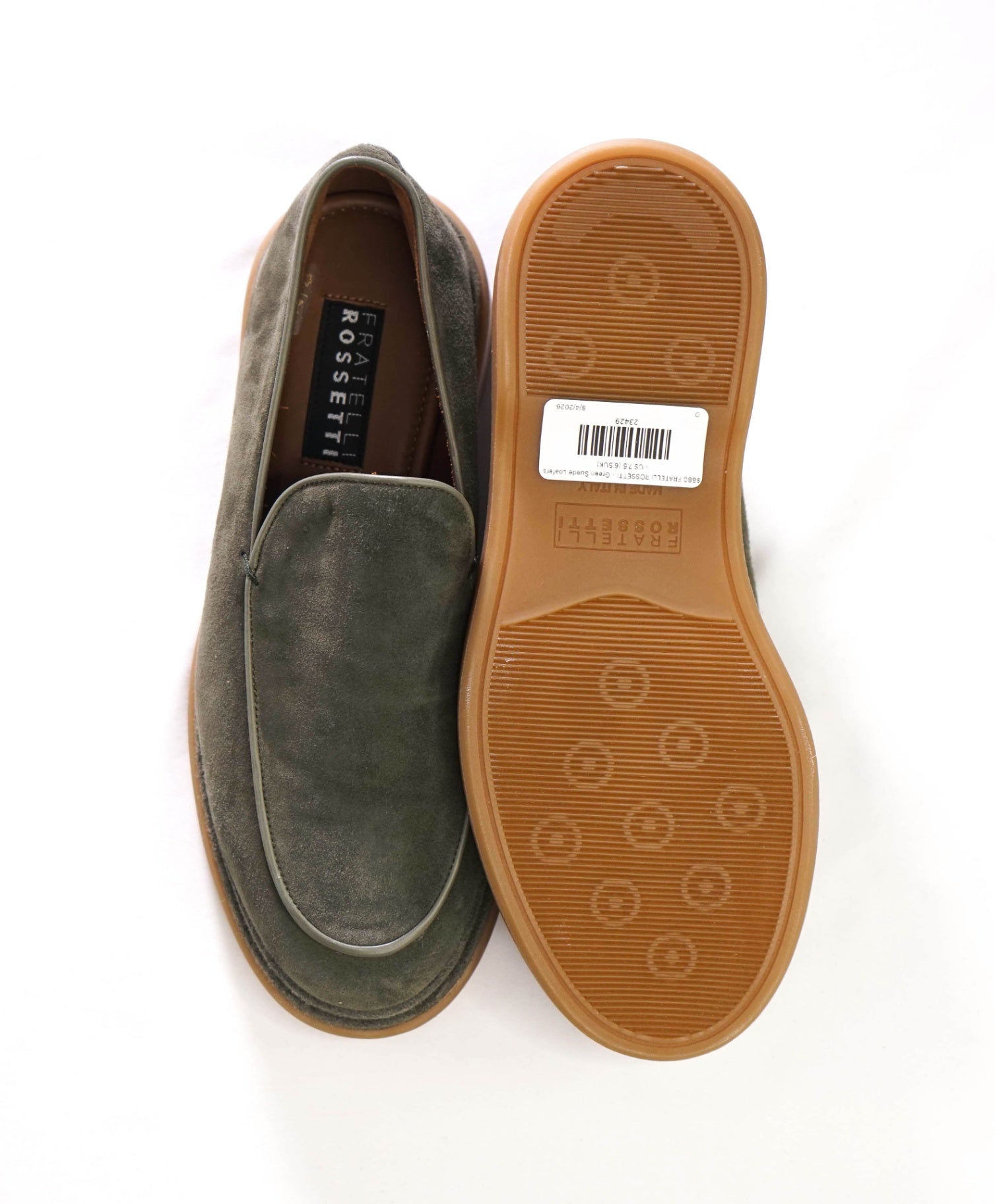 $880 FRATELLI ROSSETTI - "Summer Walk" Loafers - US 7.5 (6.5UK)