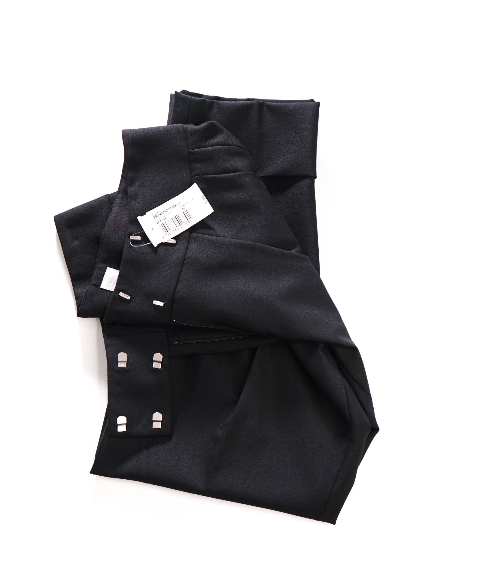 $495 ELEVENTY - Black Wool Dress Pants -