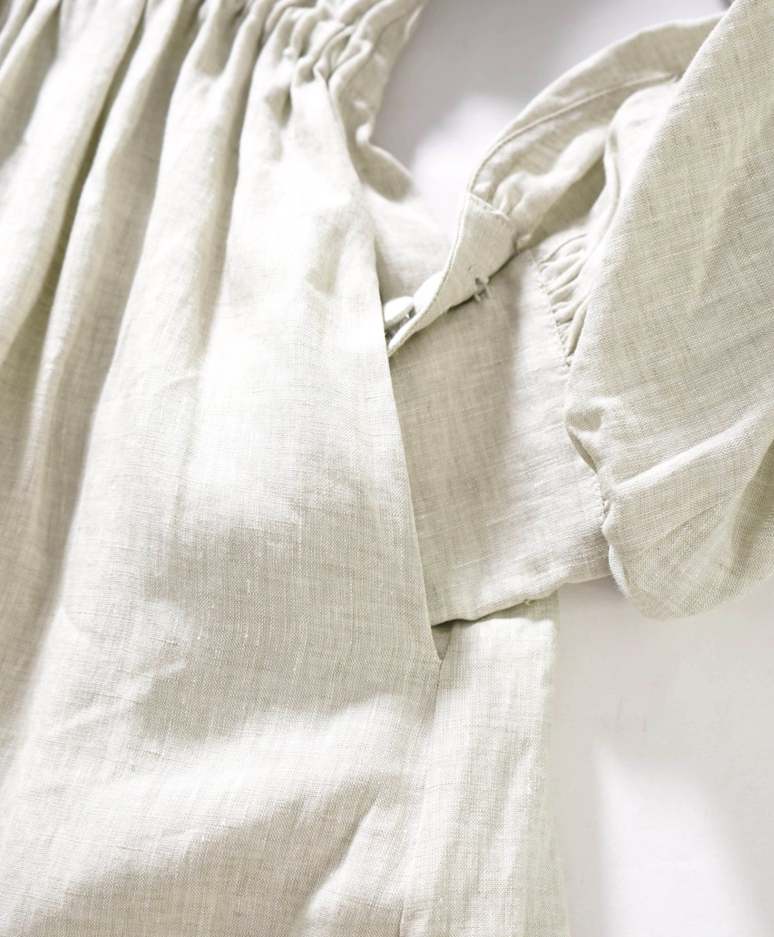 $895 ELEVENTY - Green Linen Dress - 2