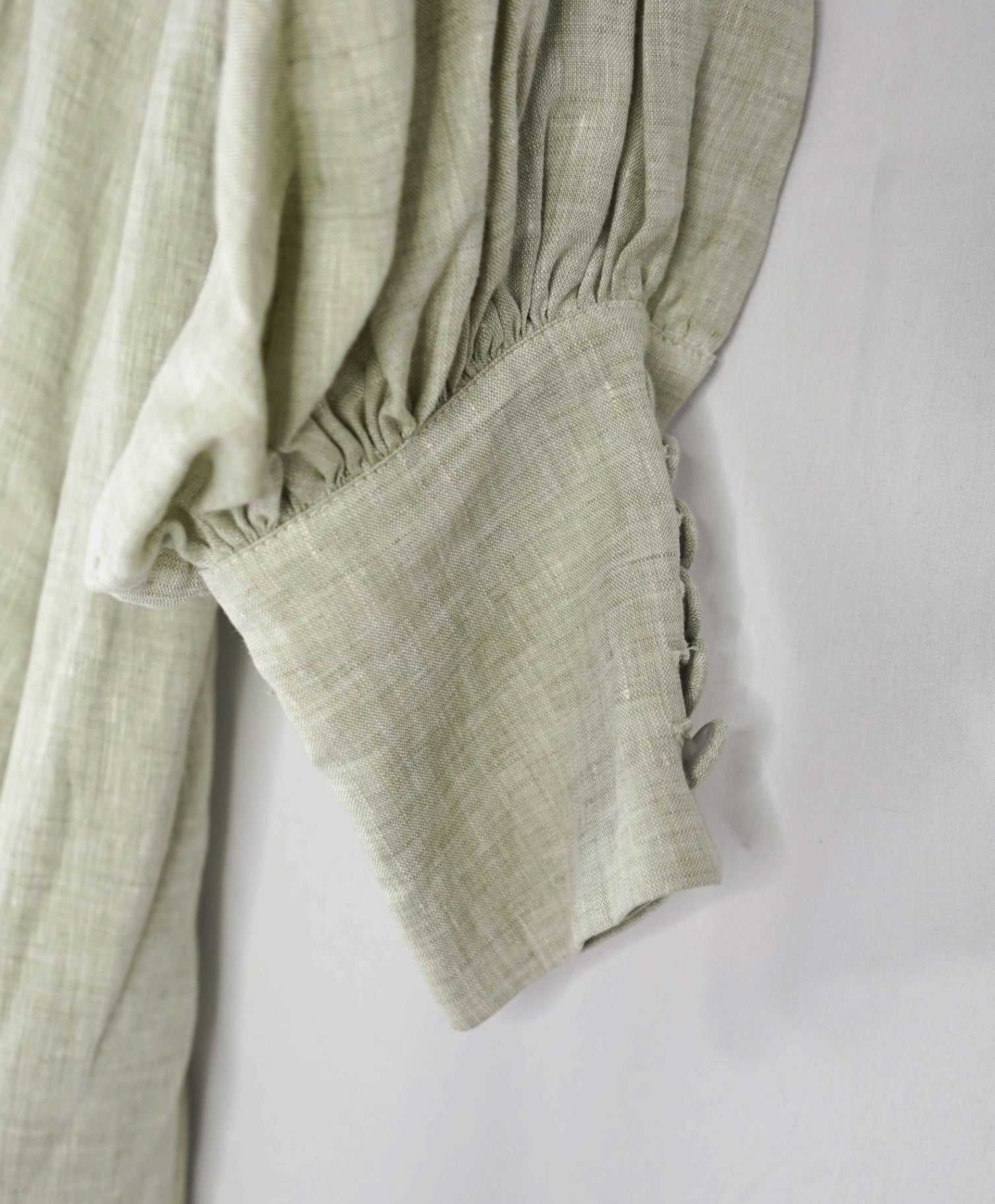 $895 ELEVENTY - Green Linen Dress - 2