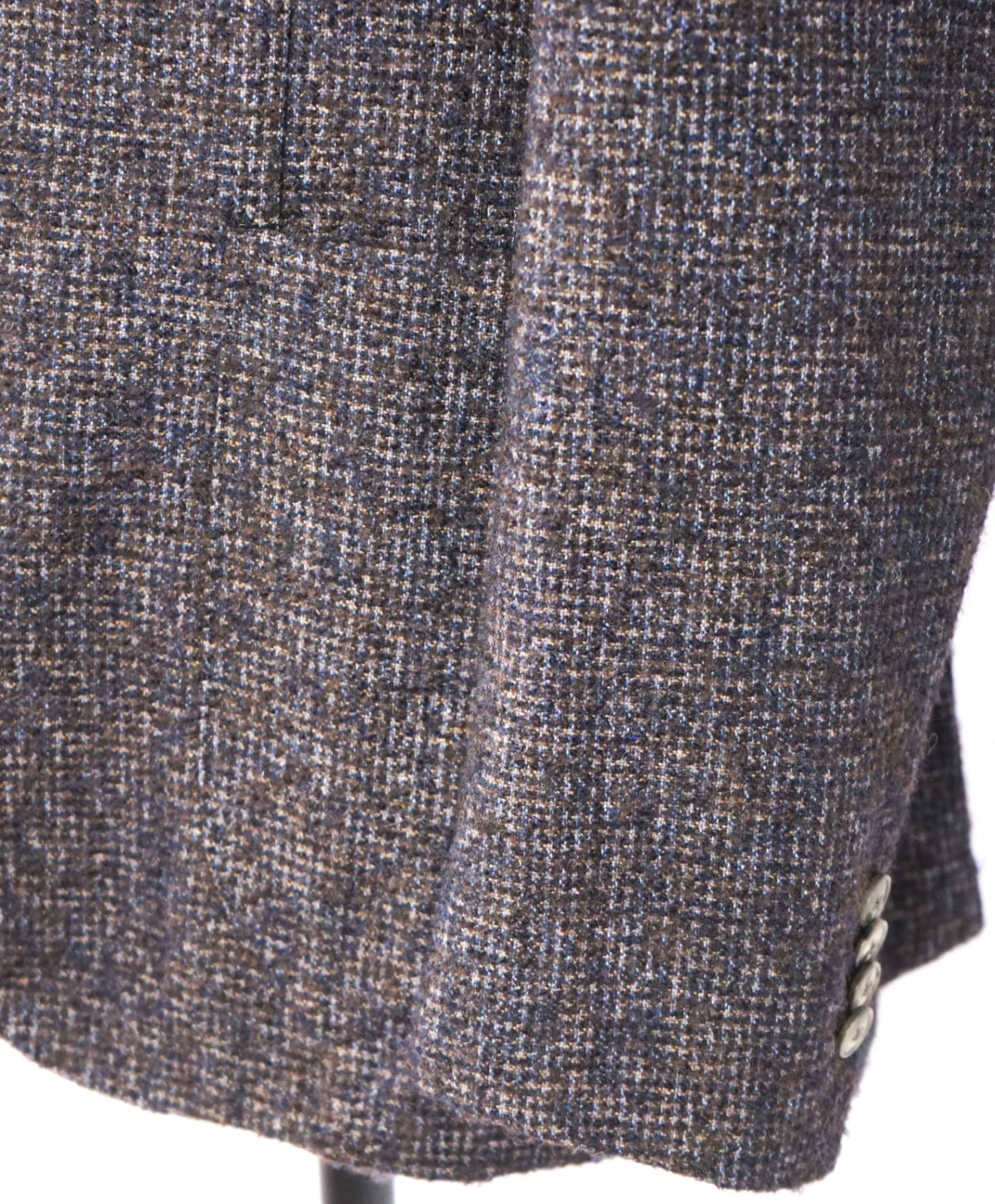 $1,400 BOGLIOLI - Brown/Navy Alpaca/Wool Blazer - 40R