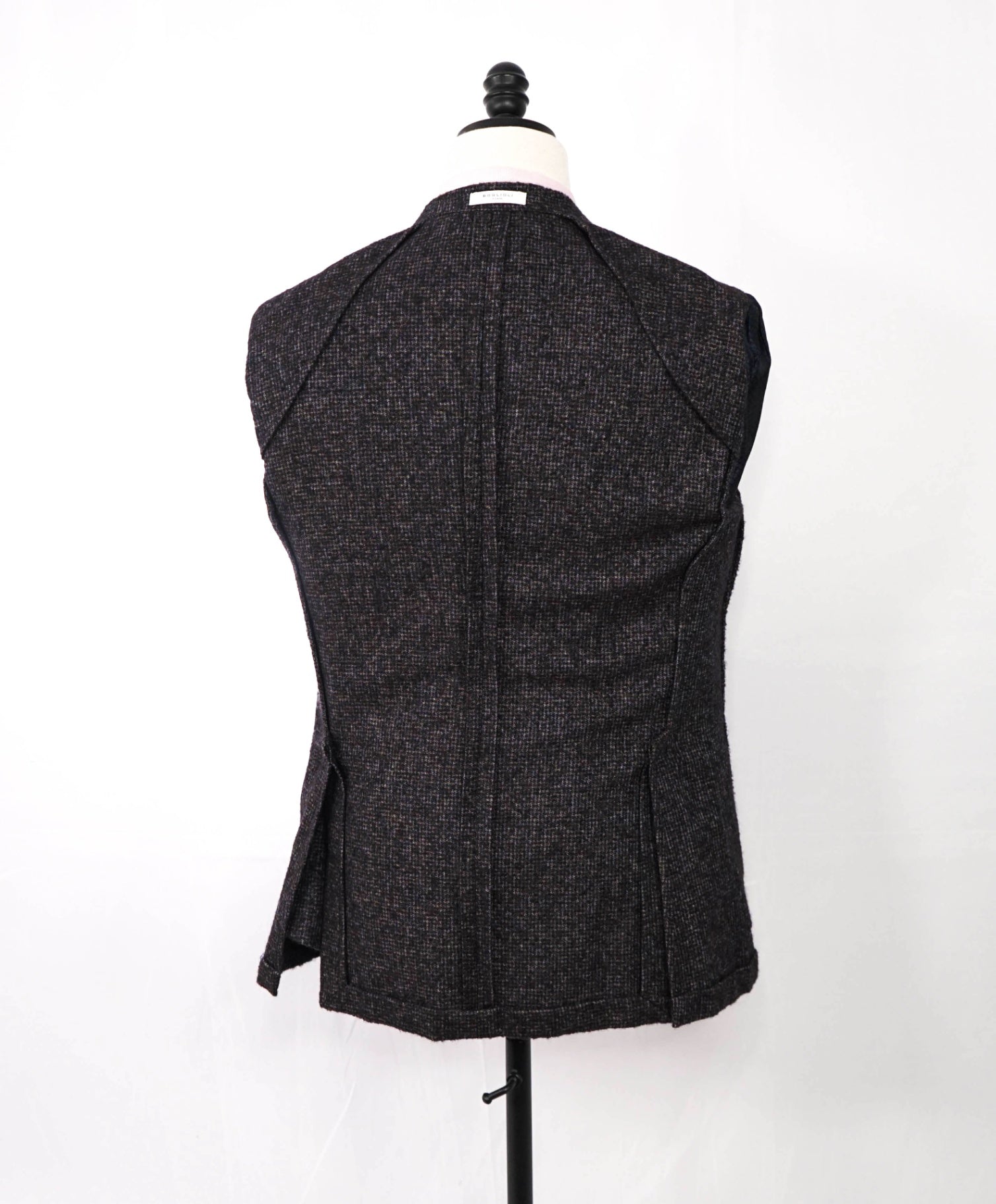 $1,400 BOGLIOLI - Brown/Navy Alpaca/Wool Blazer - 40R