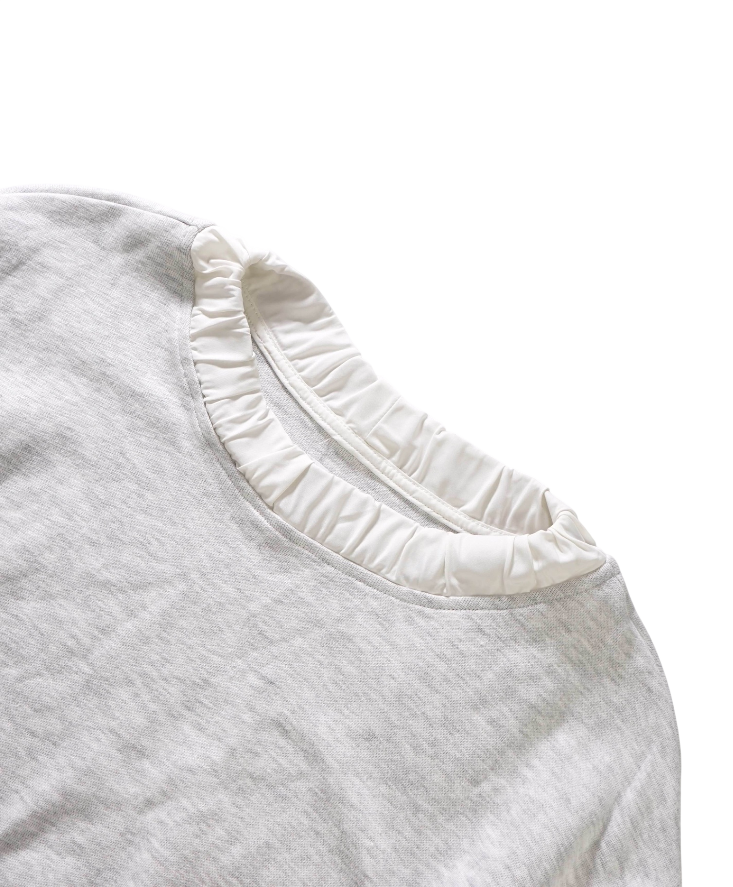 $595 ELEVENTY - Light Gray Cotton Sweater - S