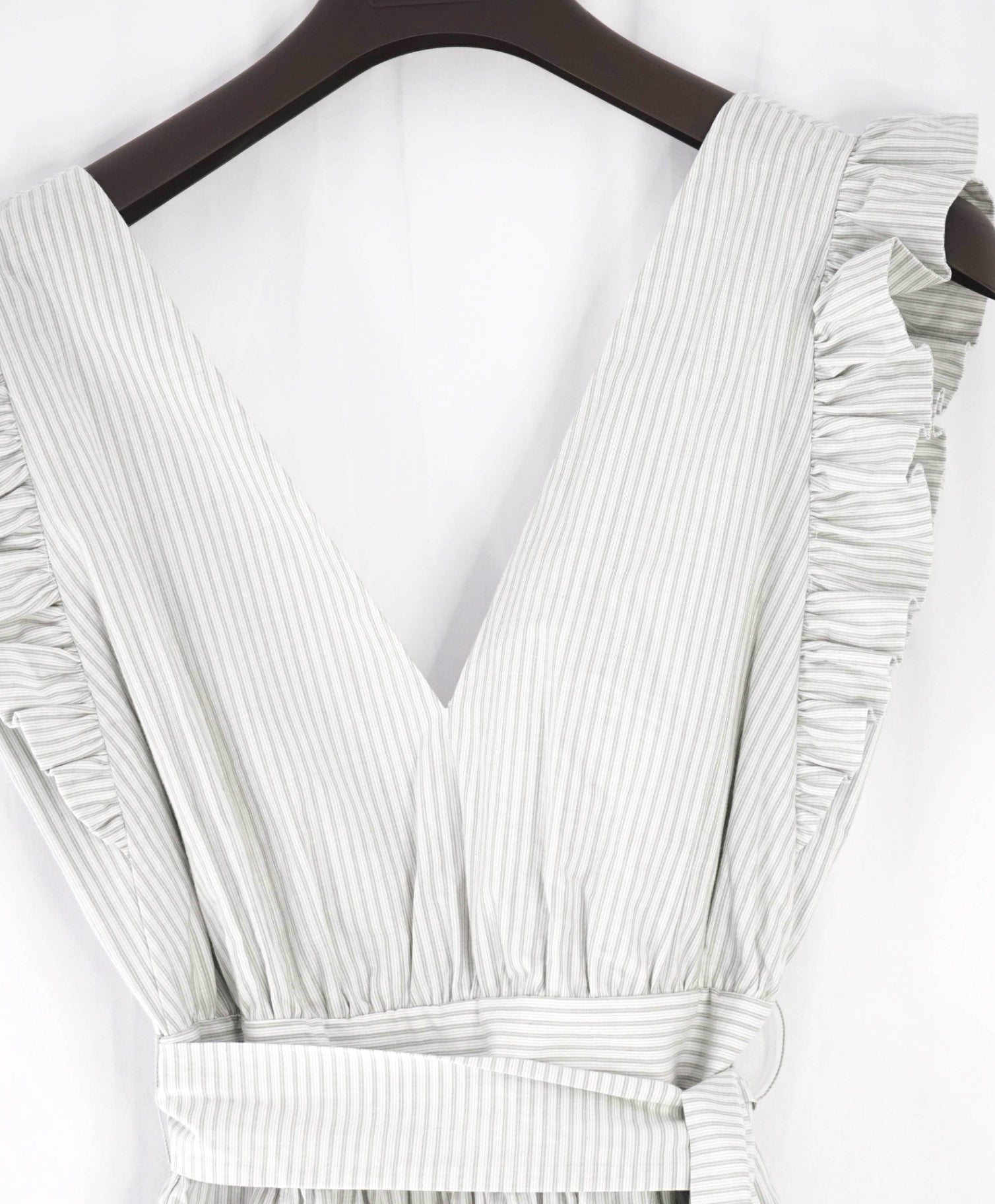 $895 ELEVENTY - Green Stripe Cotton Dress - 2 US