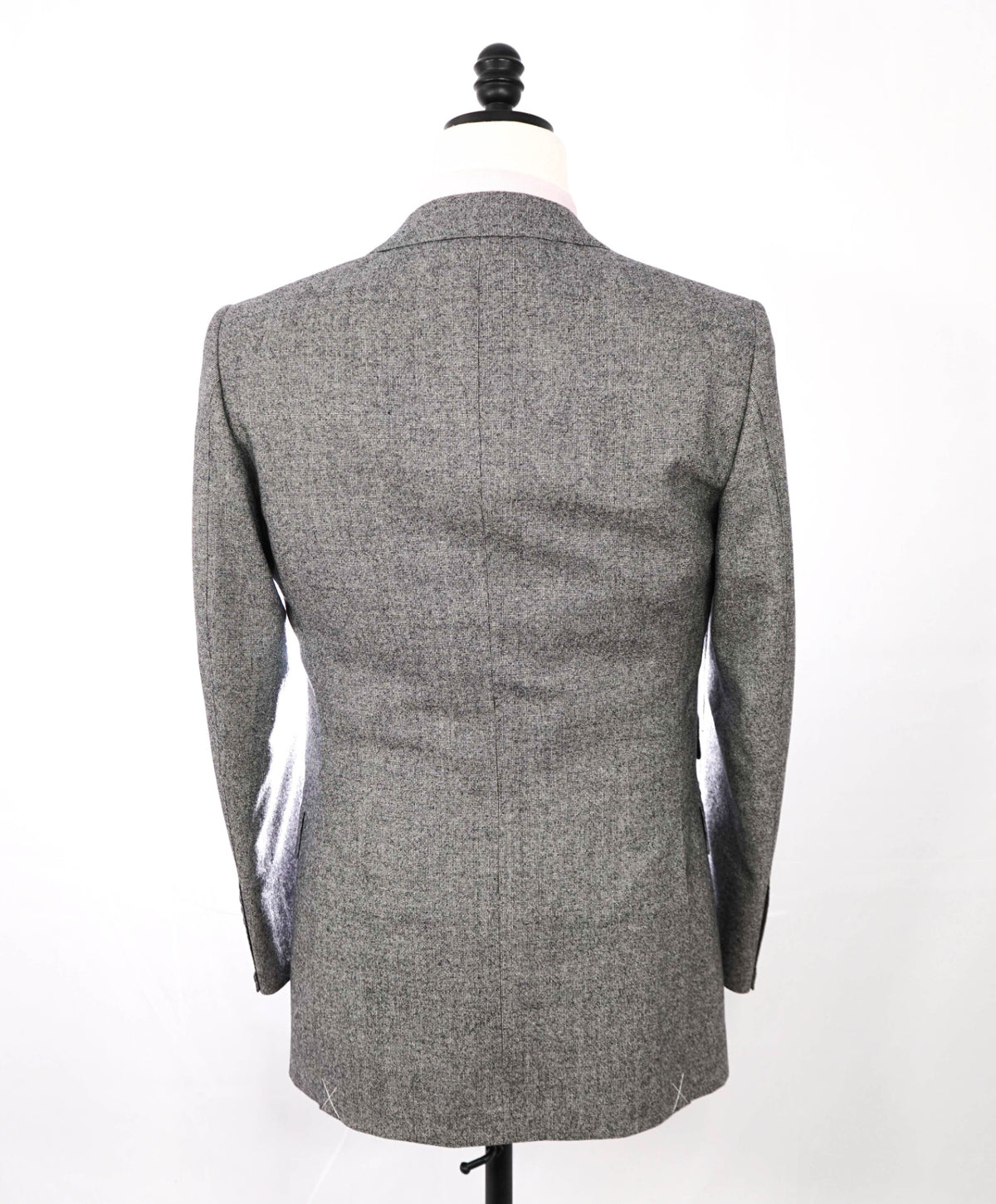 $927 SUITSUPPLY - Gray Houndstooth Wool 3-Piece Suit - 38R