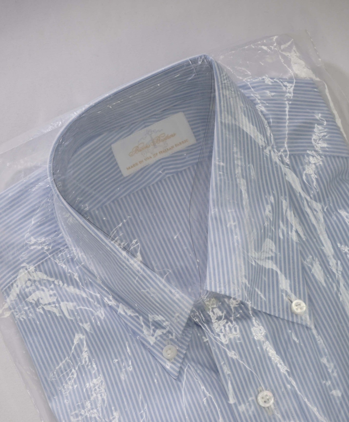 $198 BROOKS BROTHERS - Blue MADE IN USA REGENT Shirt - 16 - 34
