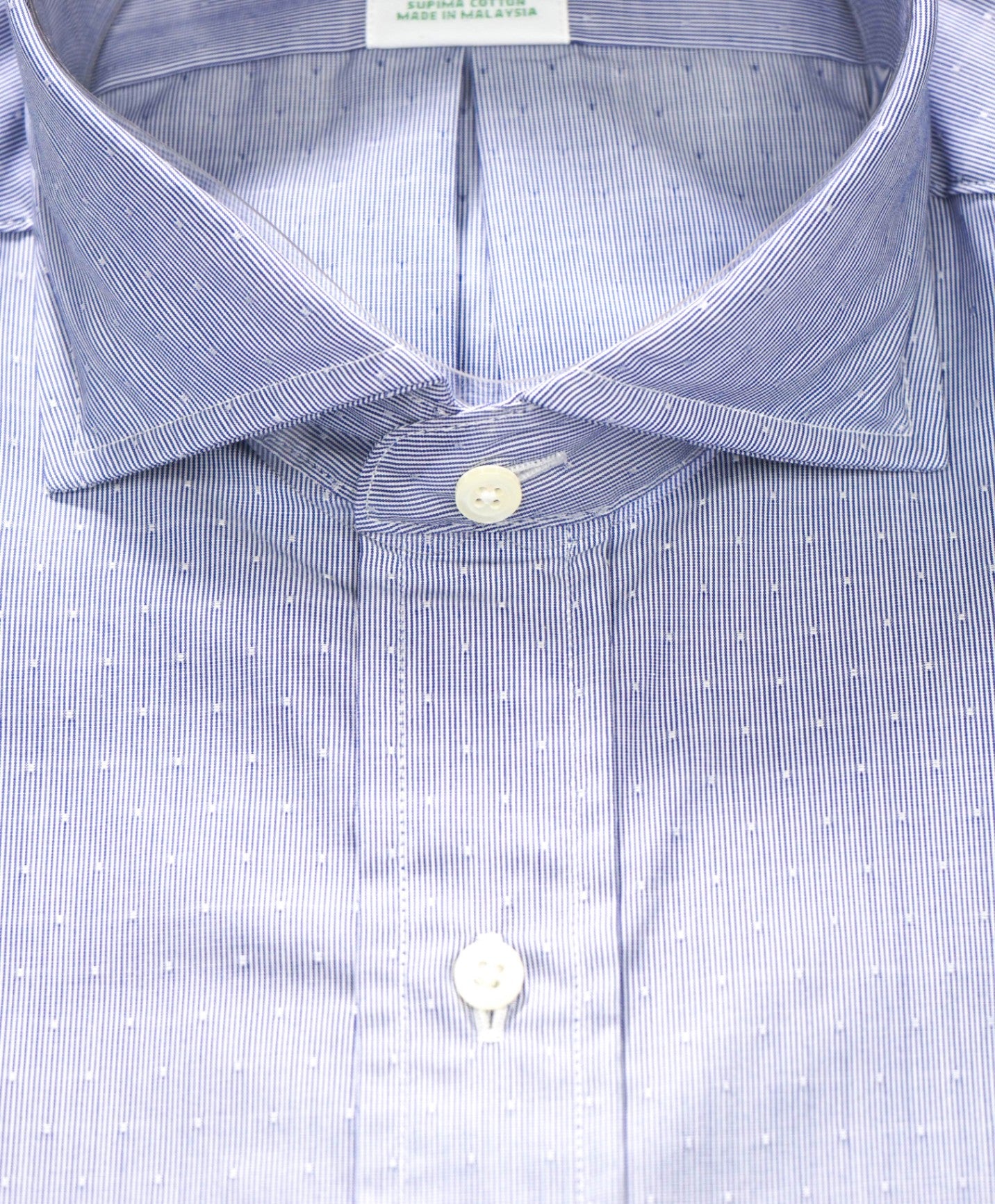 $128 BROOKS BROTHERS - Blue Micro NON-IRON MILANO Shirt - 15.5 - 33