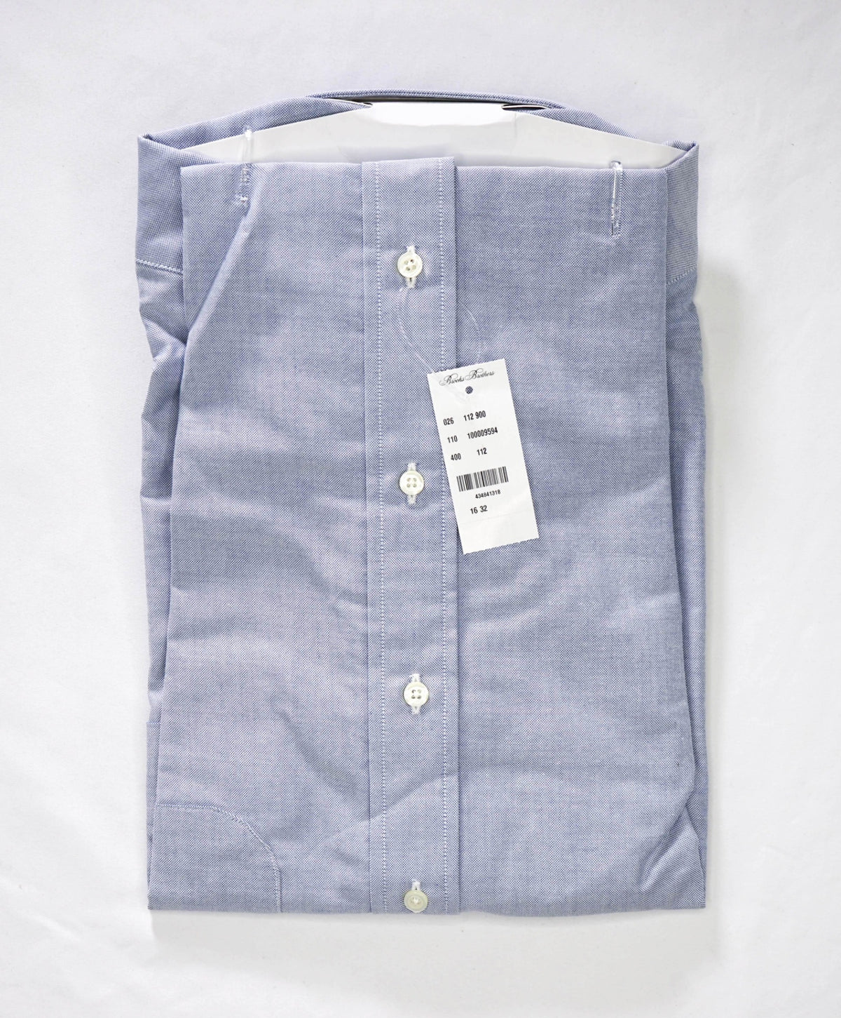 $198 BROOKS BROTHERS - Blue MADE IN USA MAKERS AND MERCHANTS Shirt - 16 - 32