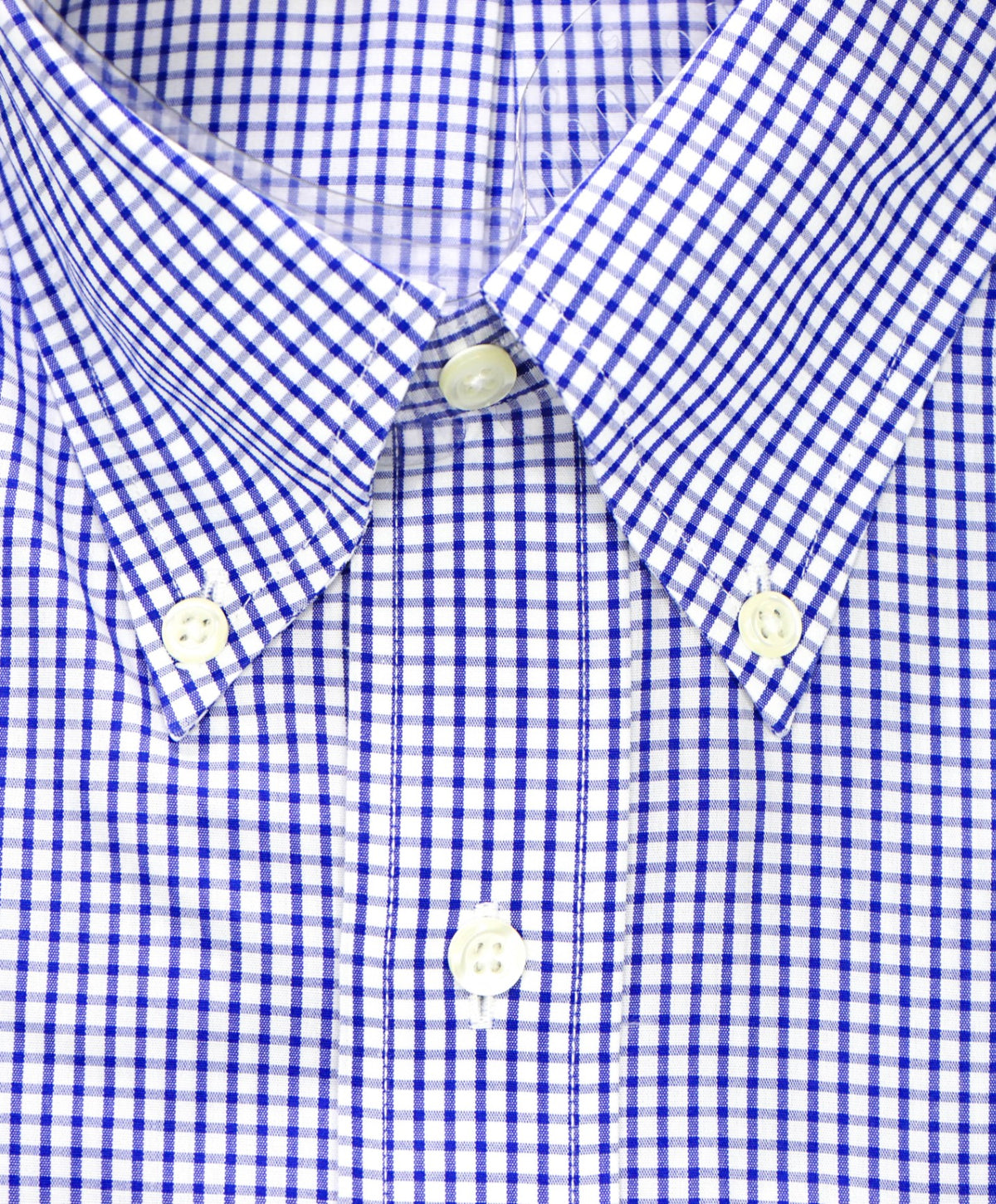 $128 BROOKS BROTHERS - Blue Gingham NON-IRON REGENT Shirt - 16.5 - 37