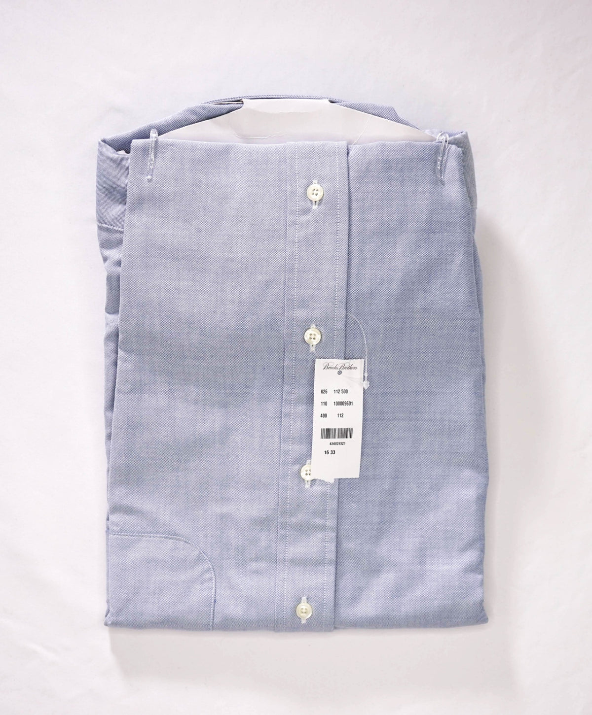 $198 BROOKS BROTHERS - Blue MADE IN USA MAKERS AND MERCHANTS Shirt - 16 - 33