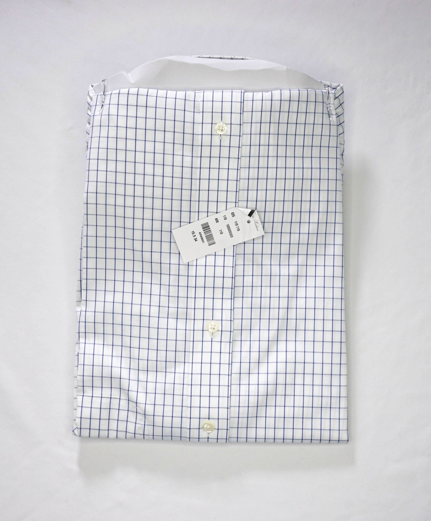 $128 BROOKS BROTHERS - Blue Check NON-IRON MADISON Shirt - 15.5 - 34