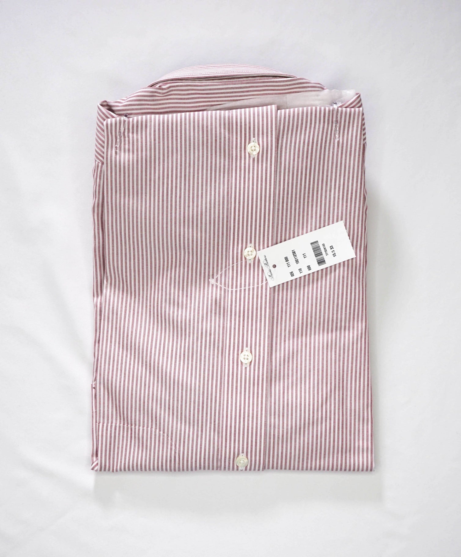 $128 BROOKS BROTHERS - Red Stripe NON-IRON MILANO Shirt - 15.5 - 33
