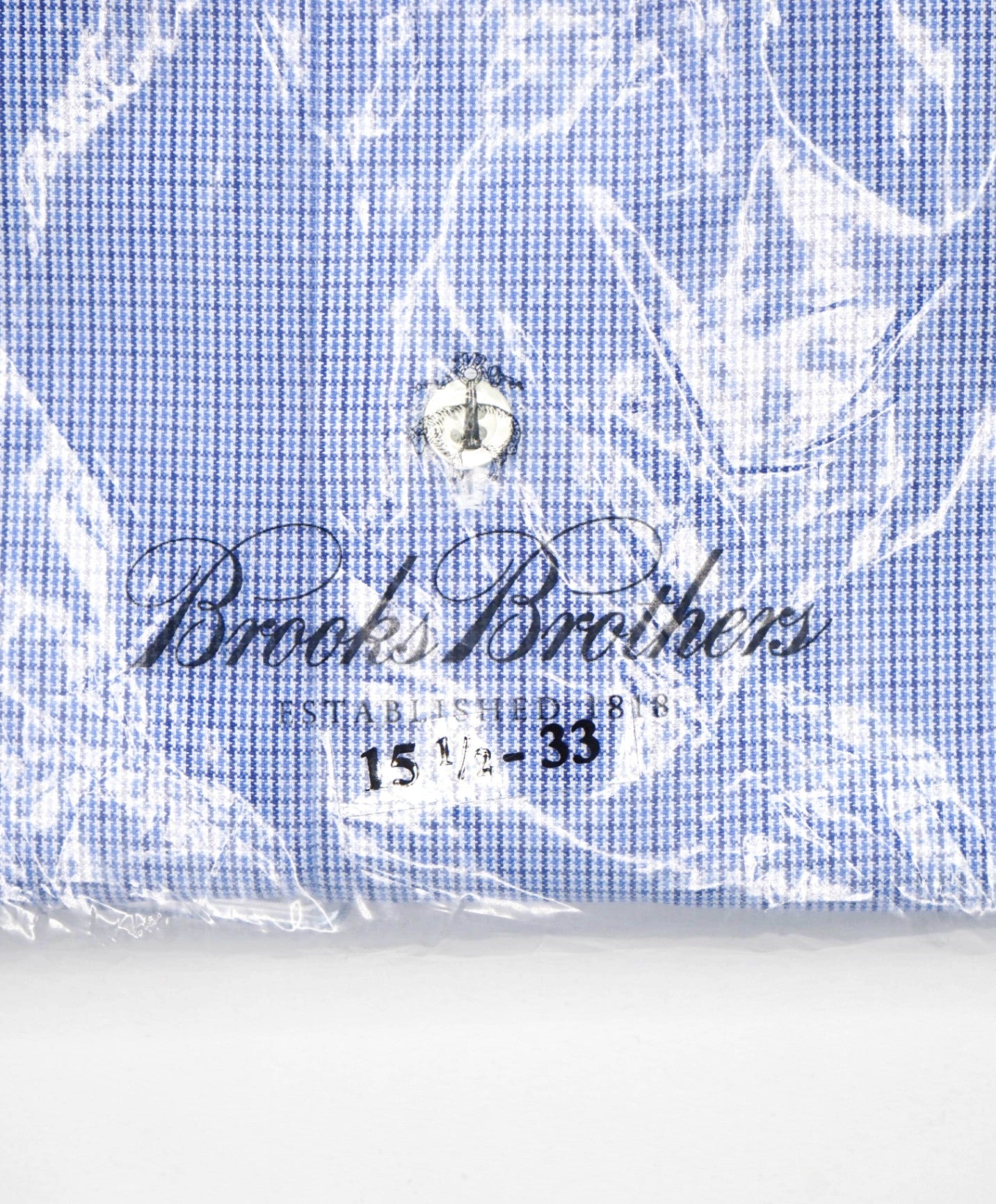 $128 BROOKS BROTHERS - Blue Check NON-IRON MILANO Shirt - 15.5 - 33