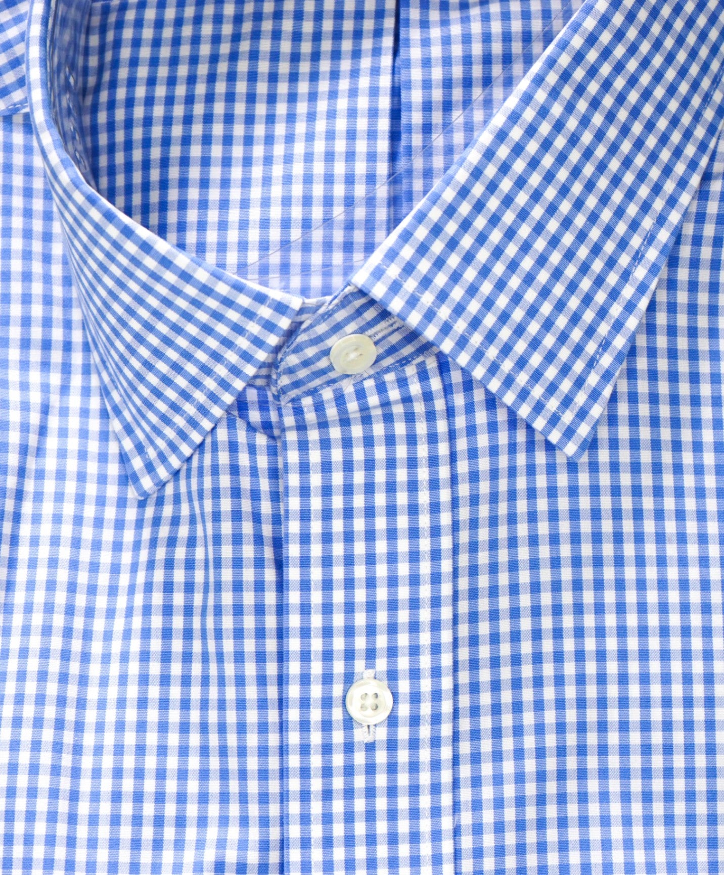 $128 BROOKS BROTHERS - Blue Gingham NON-IRON REGENT Shirt - 17.5 - 35