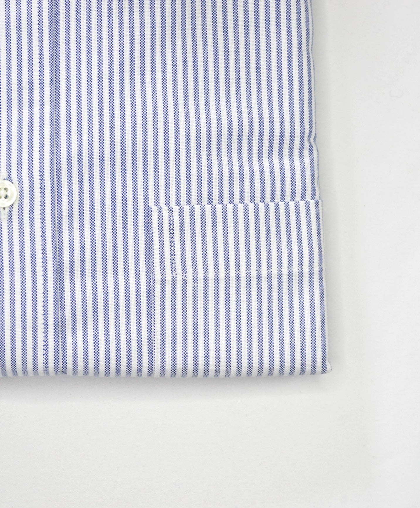 $198 BROOKS BROTHERS - Blue Stripe MADE IN USA MAKERS AND MERCHANTS Shirt - 16 - 35
