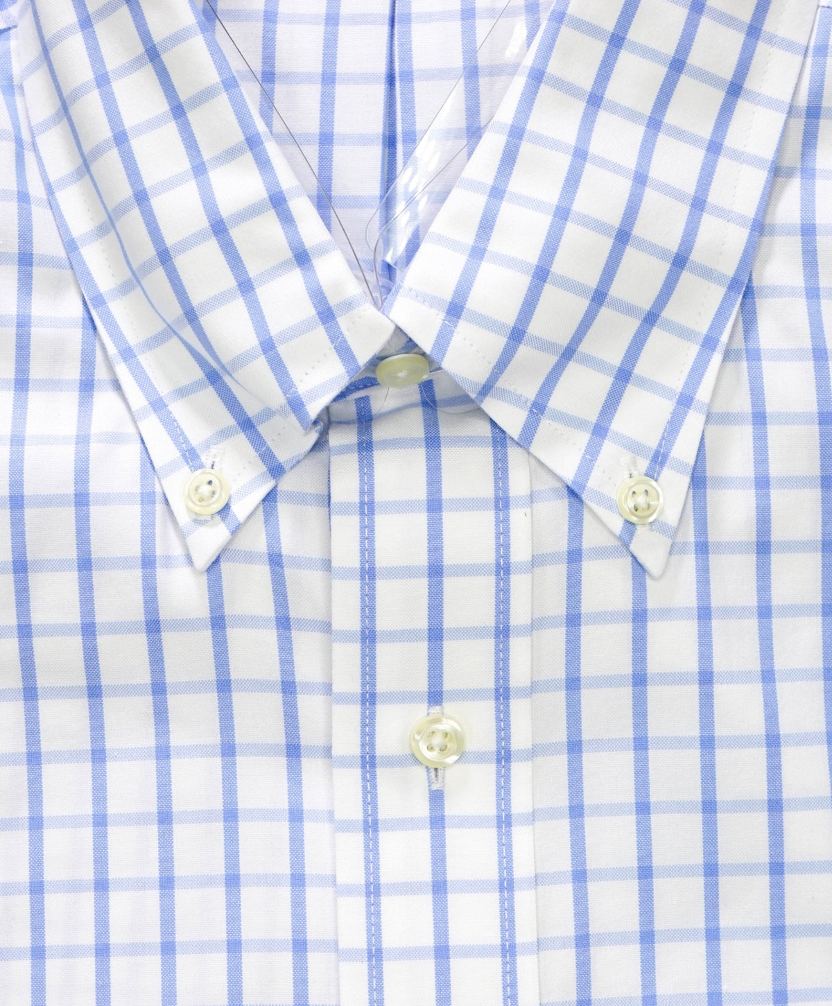 $128 BROOKS BROTHERS - Blue Gingham NON-IRON REGENT Shirt - 16.5 - 34