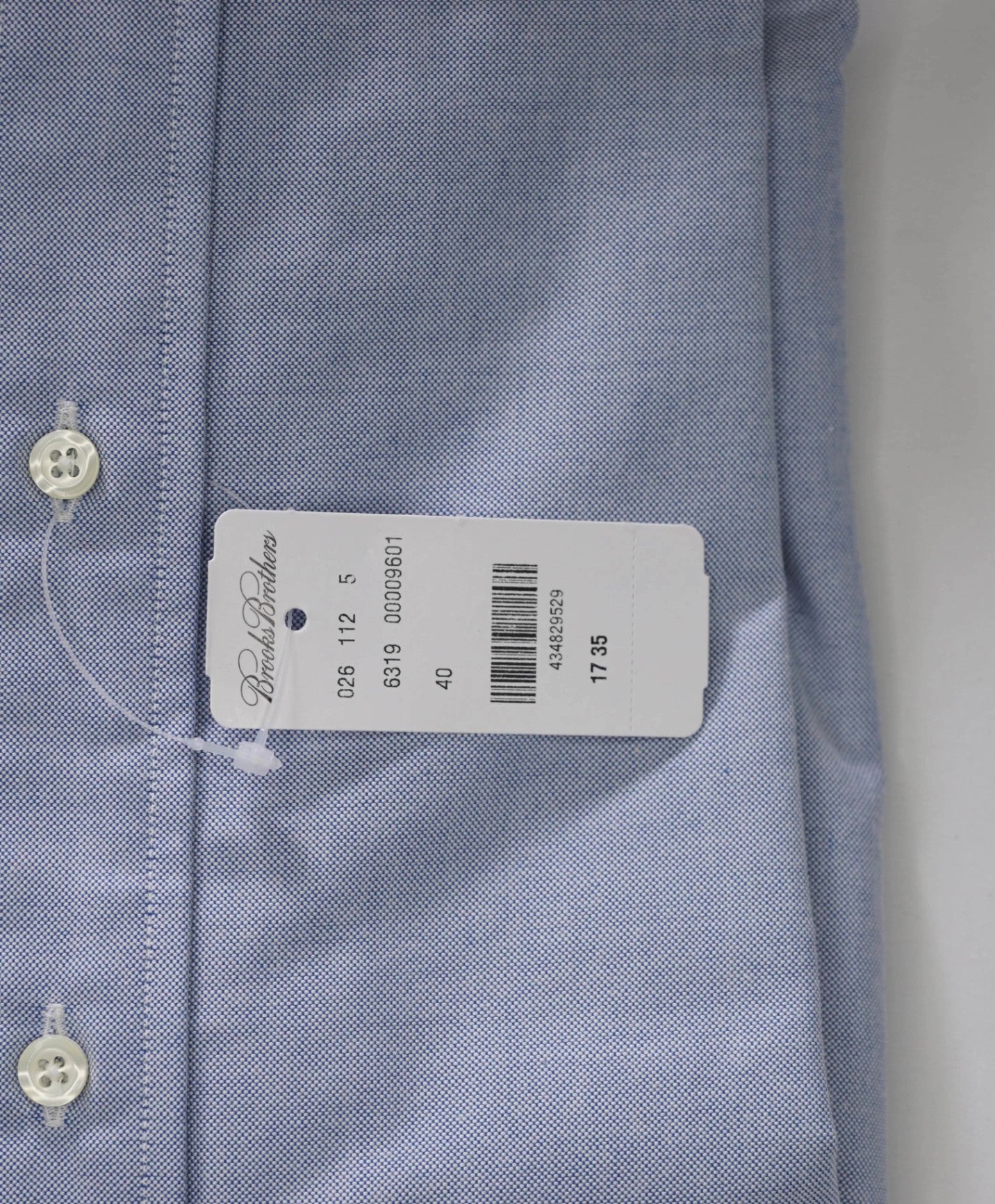 $198 BROOKS BROTHERS - Blue MADE IN USA MAKERS AND MERCHANTS Shirt - 17 - 35