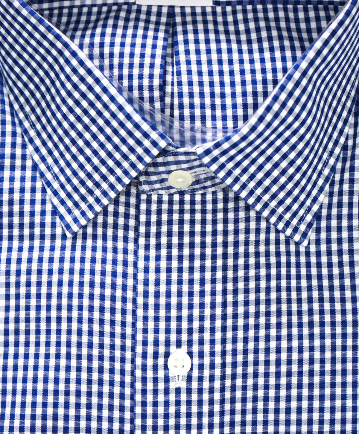 $128 BROOKS BROTHERS - Blue Gingham NON-IRON REGENT Shirt - 17 - 35