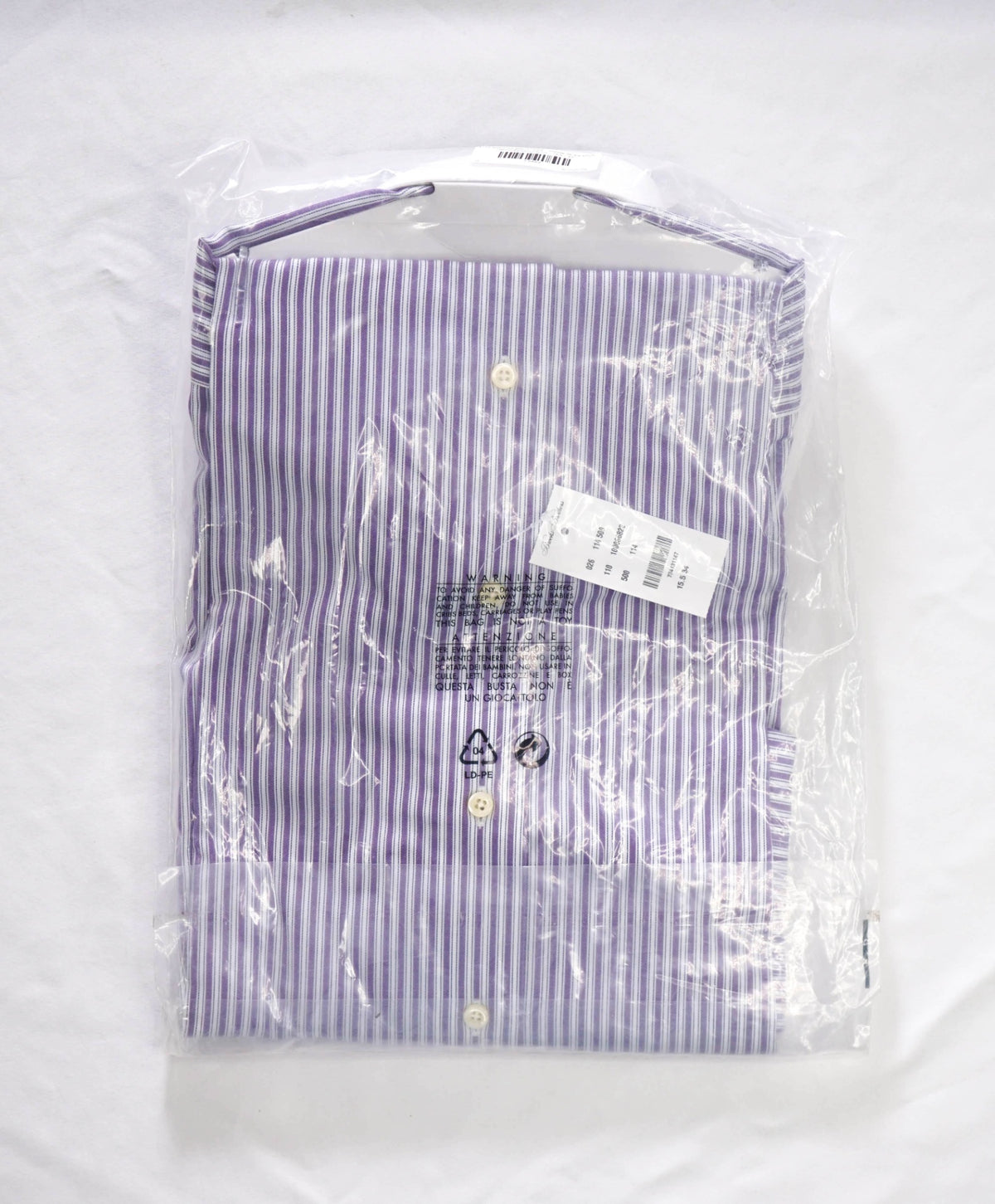 $128 BROOKS BROTHERS - Purple Stripe NON-IRON REGENT Shirt - 15.5 / 34