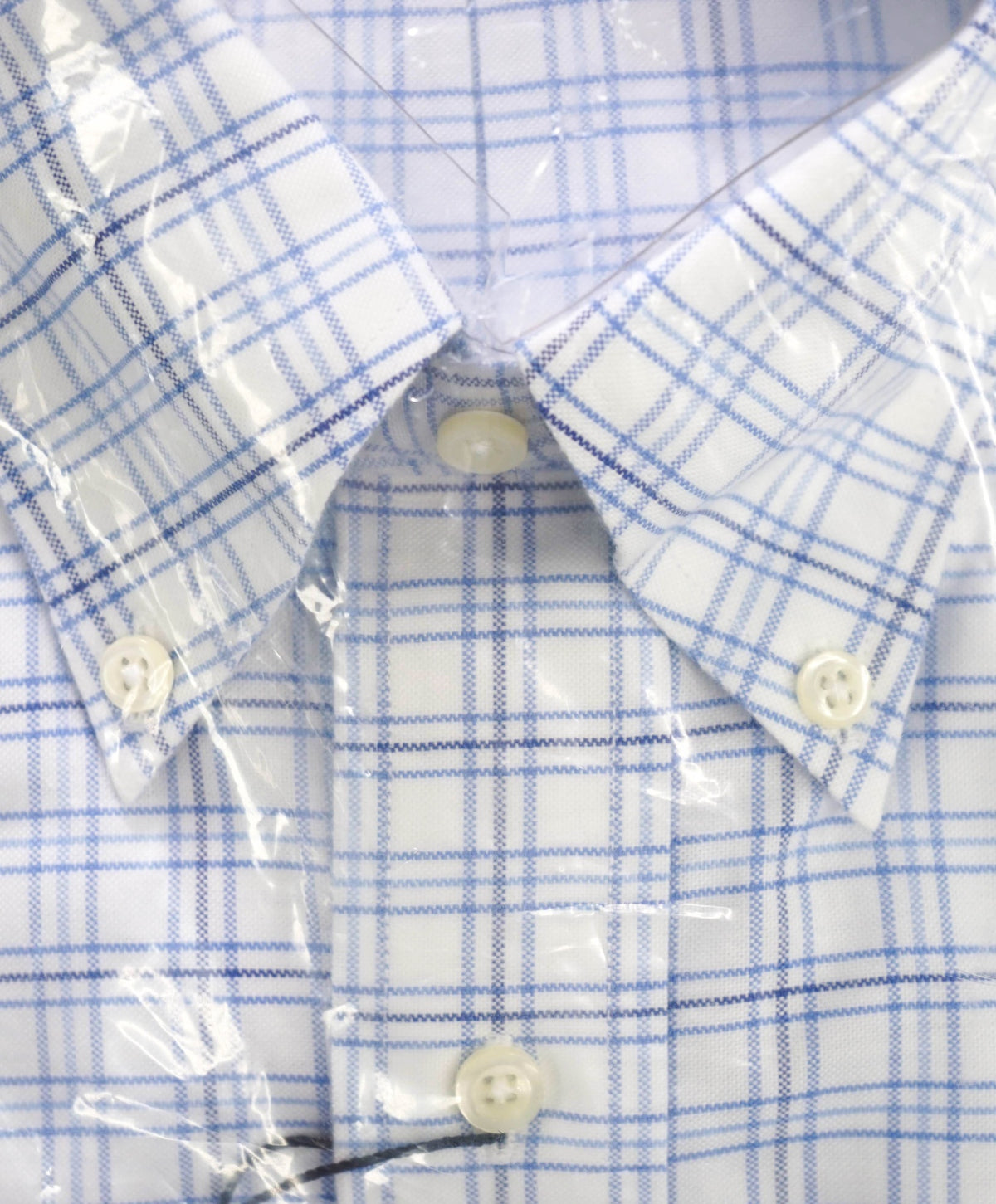 $128 BROOKS BROTHERS - Blue Plaid NON-IRON REGENT Shirt - 15.5 / 34