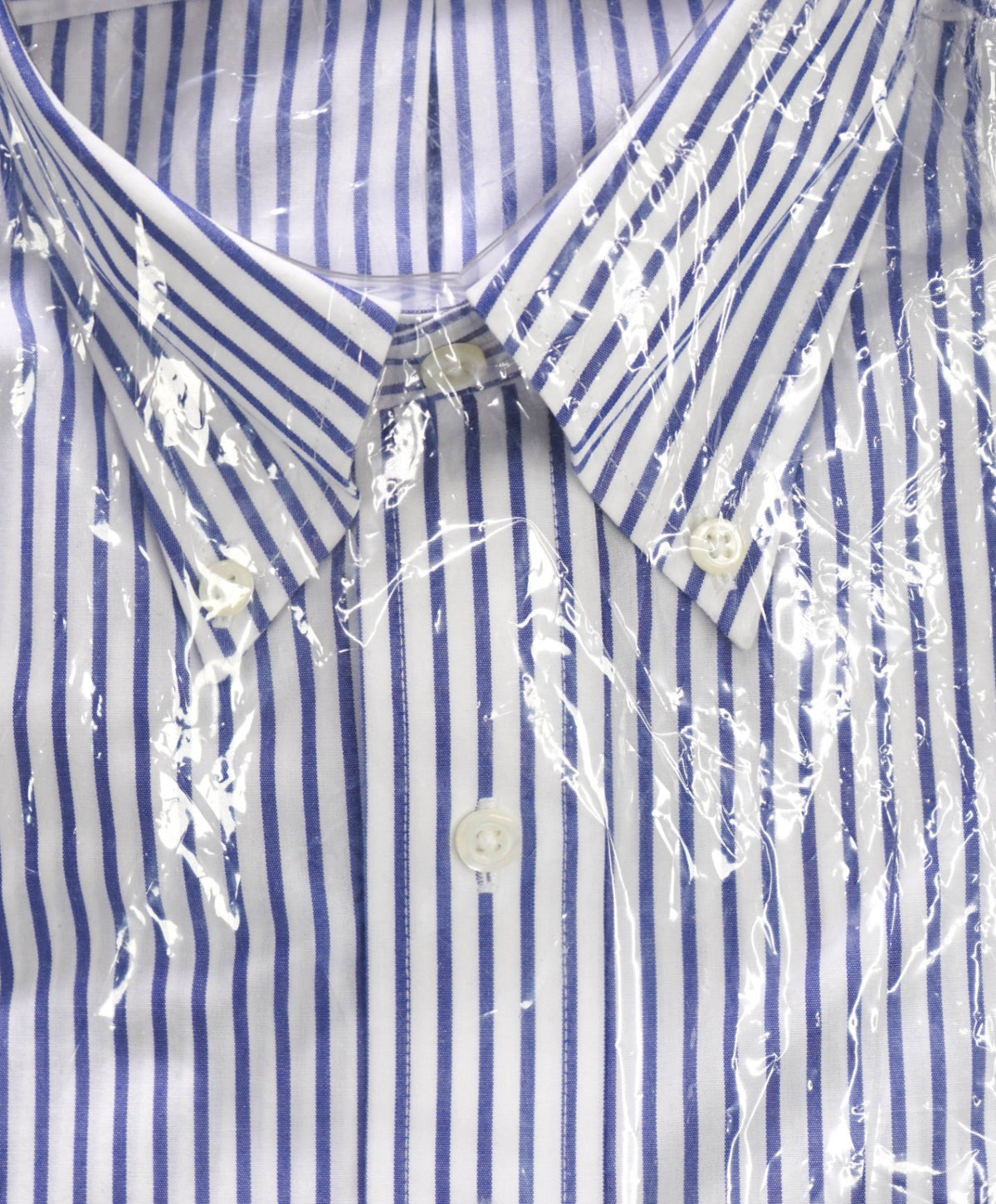 $128 BROOKS BROTHERS - Blue Stripe NON-IRON REGENT Shirt - 15.5 - 34/35