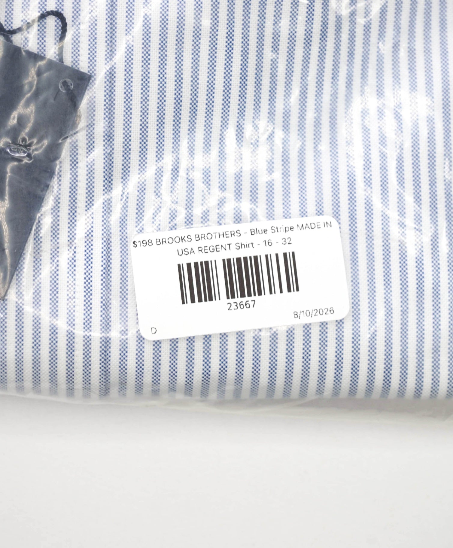 $198 BROOKS BROTHERS - Blue Stripe MADE IN USA REGENT Shirt - 16 - 32