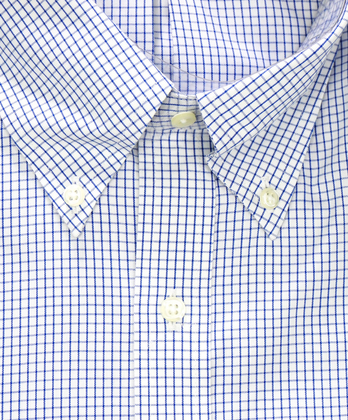 $128 BROOKS BROTHERS - Blue Check NON-IRON REGENT Shirt - 17.5 - 36/37