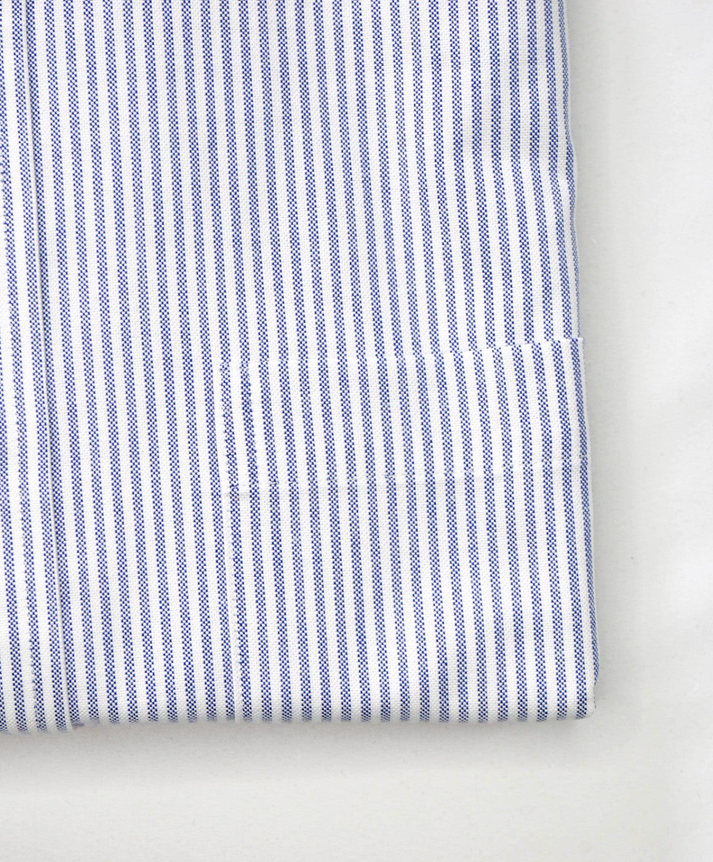 $198 BROOKS BROTHERS - Blue Stripe MADE IN USA MILANO Shirt - 16.5 - 34