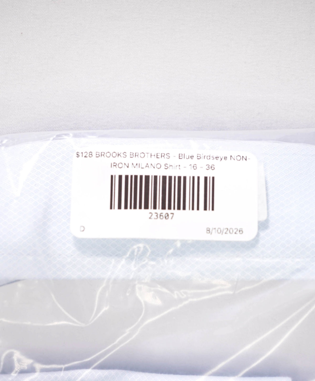$128 BROOKS BROTHERS - Blue Birdseye NON-IRON MILANO Shirt - 16 - 36