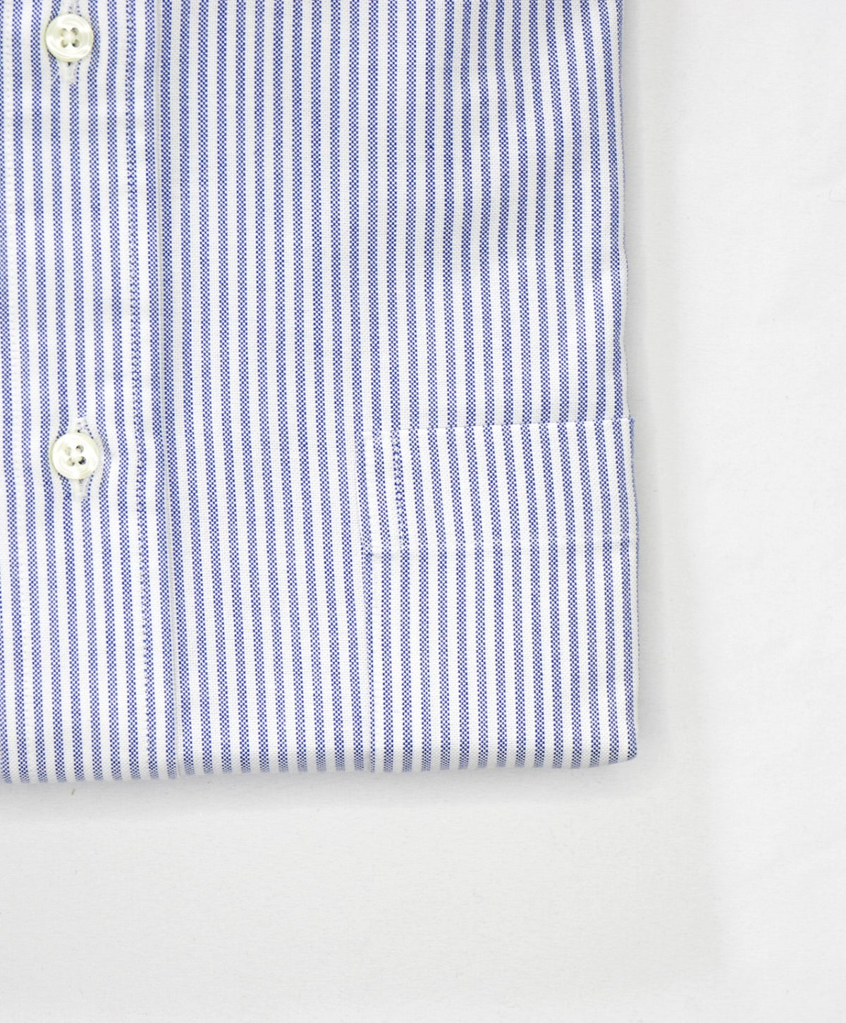 $198 BROOKS BROTHERS - Blue Stripe MADE IN USA MAKERS AND MERCHANTS Shirt - 16.5 - 34