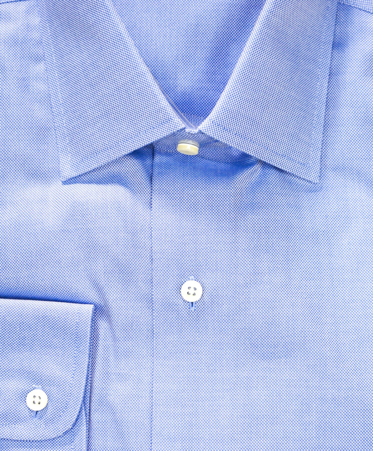 $128 BROOKS BROTHERS - Blue NON-IRON REGENT Shirt - 17 - 36