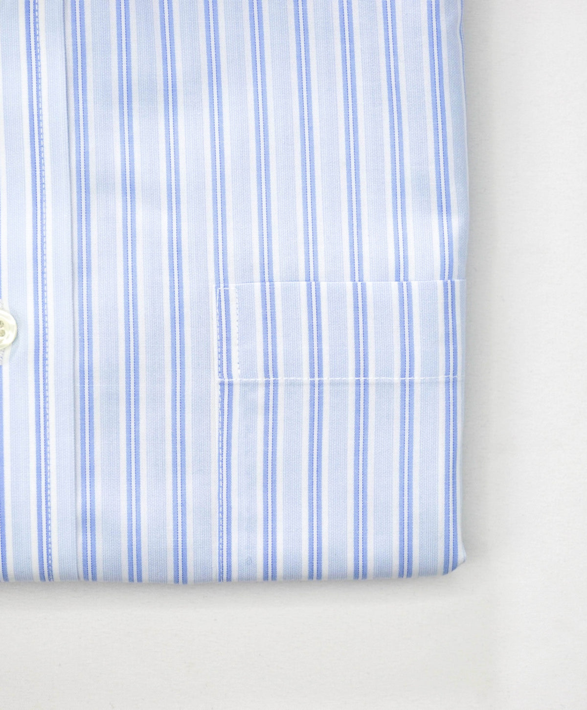 $128 BROOKS BROTHERS - Blue Stripe NON-IRON REGENT Shirt - 16 - 34