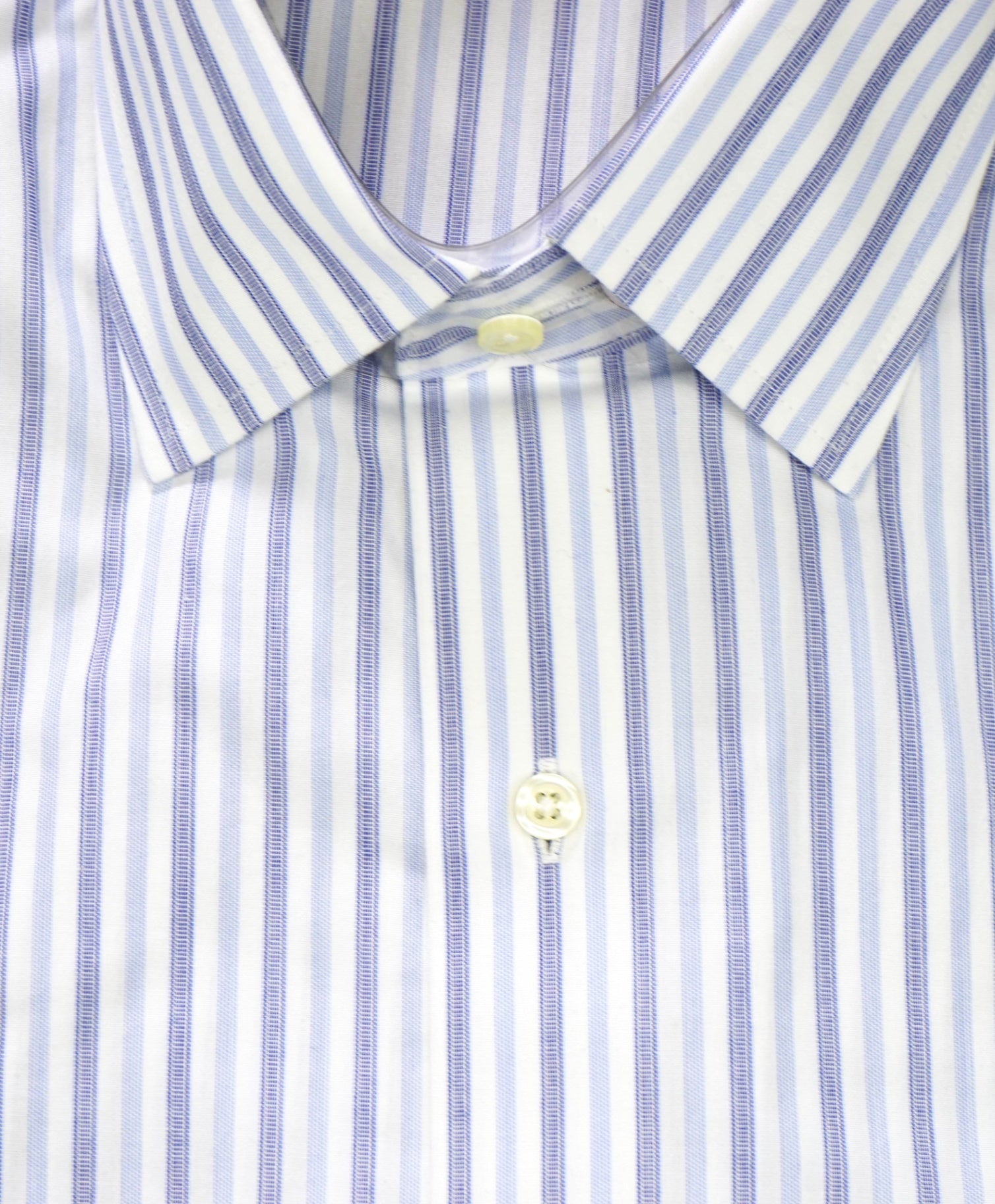 $128 BROOKS BROTHERS - Blue Stripe NON-IRON MILANO Shirt - 16 - 33