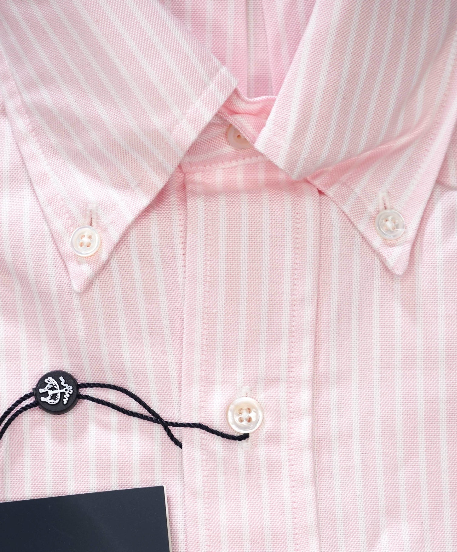 $198 BROOKS BROTHERS - Pink Stripe MADE IN USA MILANO Shirt - 15.5 - 34